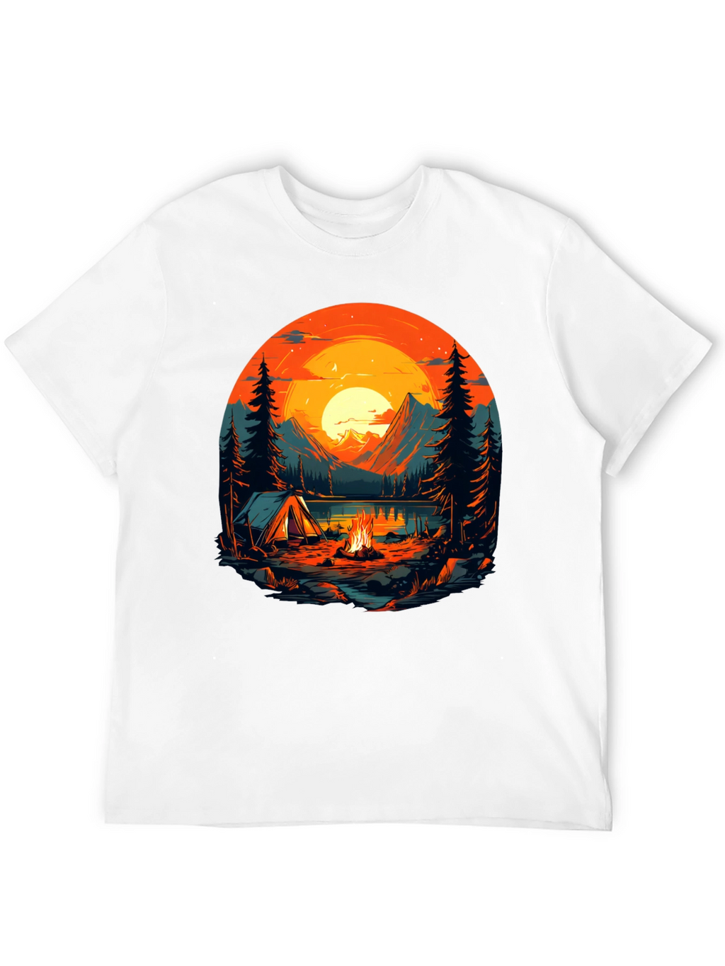 Camping Adventure Graphic T-Shirt - Nature Lover Tee