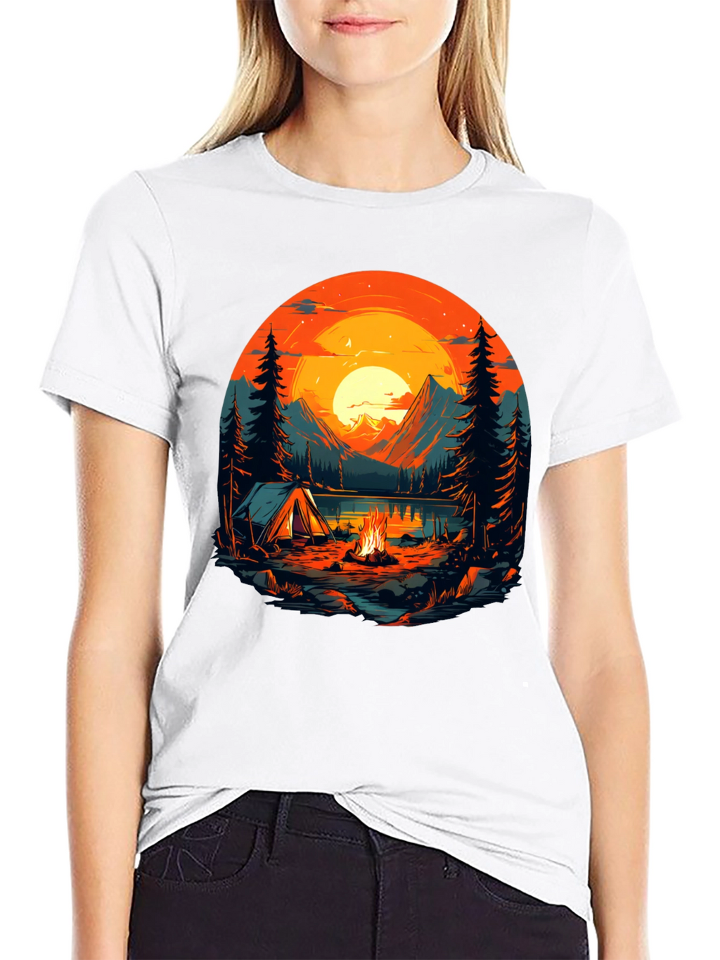 Camping Adventure Graphic T-Shirt - Nature Lover Tee