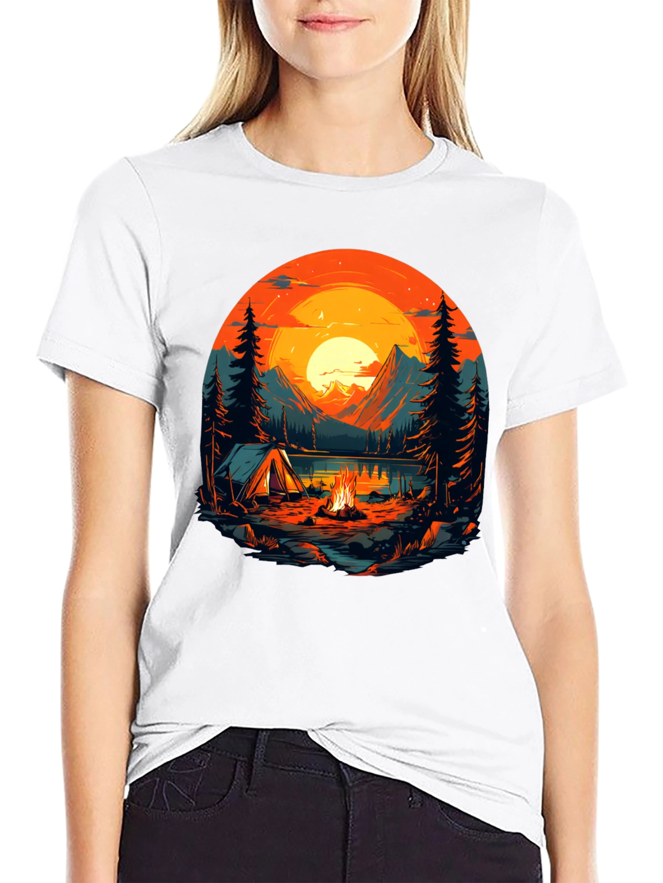 Camping Adventure Graphic T-Shirt - Nature Lover Tee