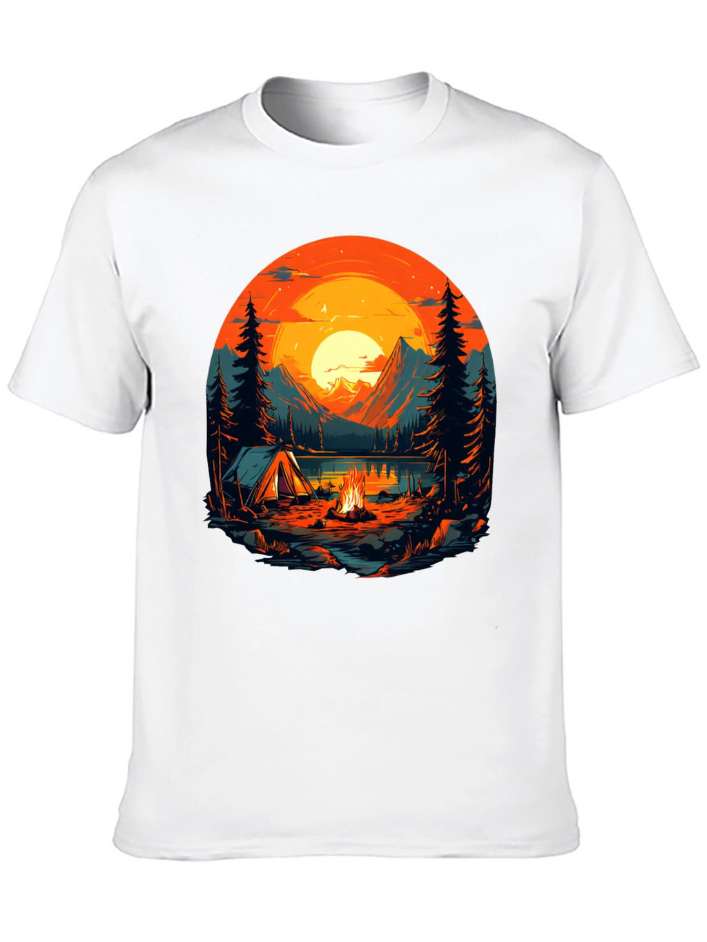 Camping Adventure Graphic T-Shirt - Nature Lover Tee