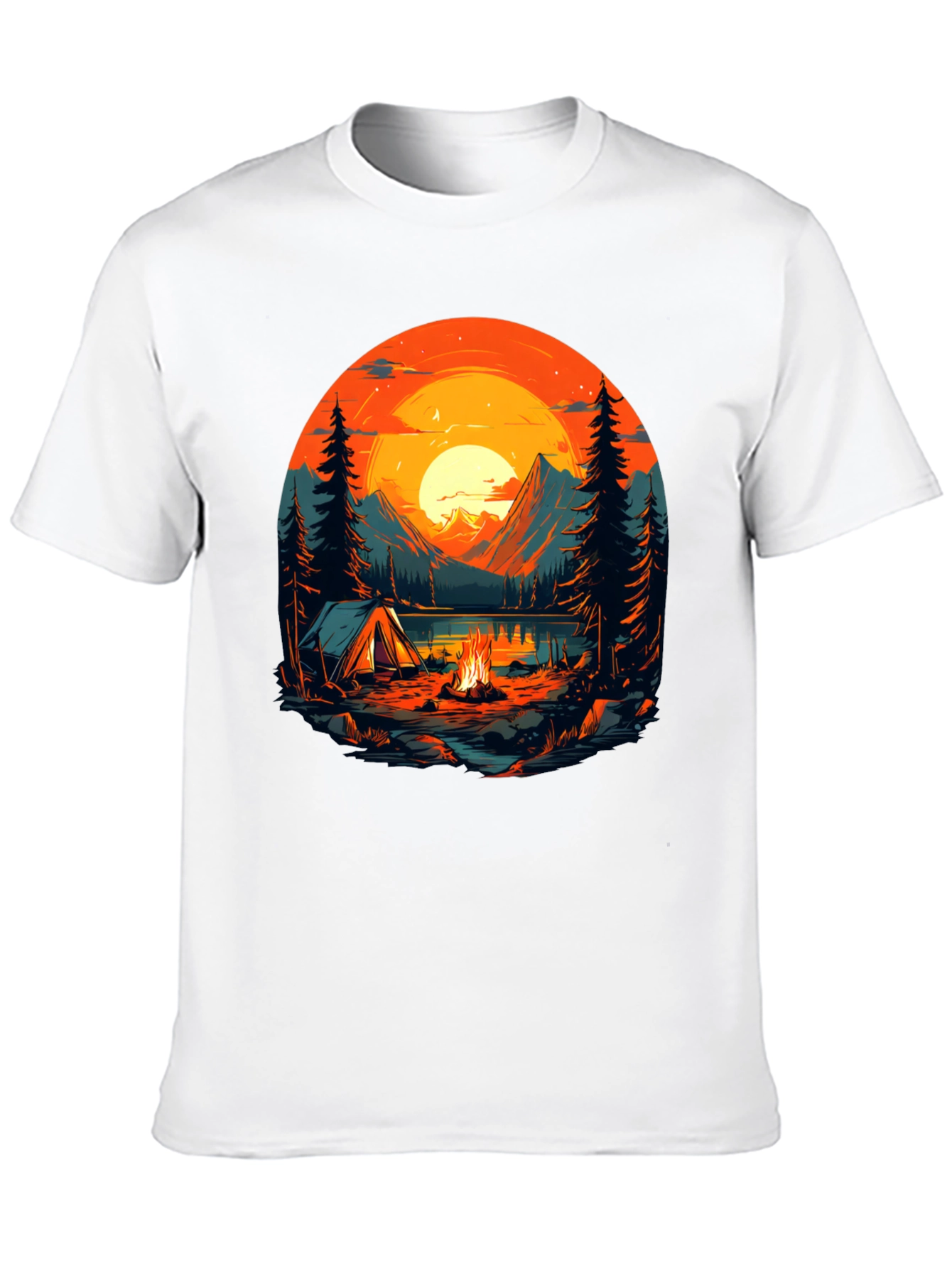 Camping Adventure Graphic T-Shirt - Nature Lover Tee