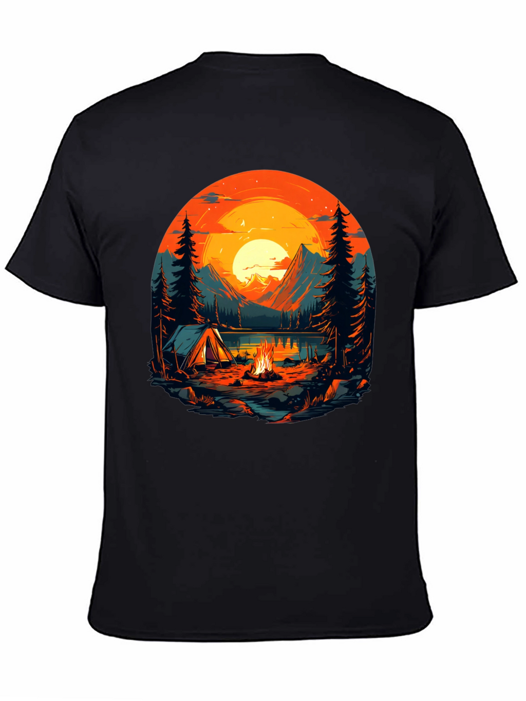 Camping Adventure Graphic T-Shirt - Nature Lover Tee