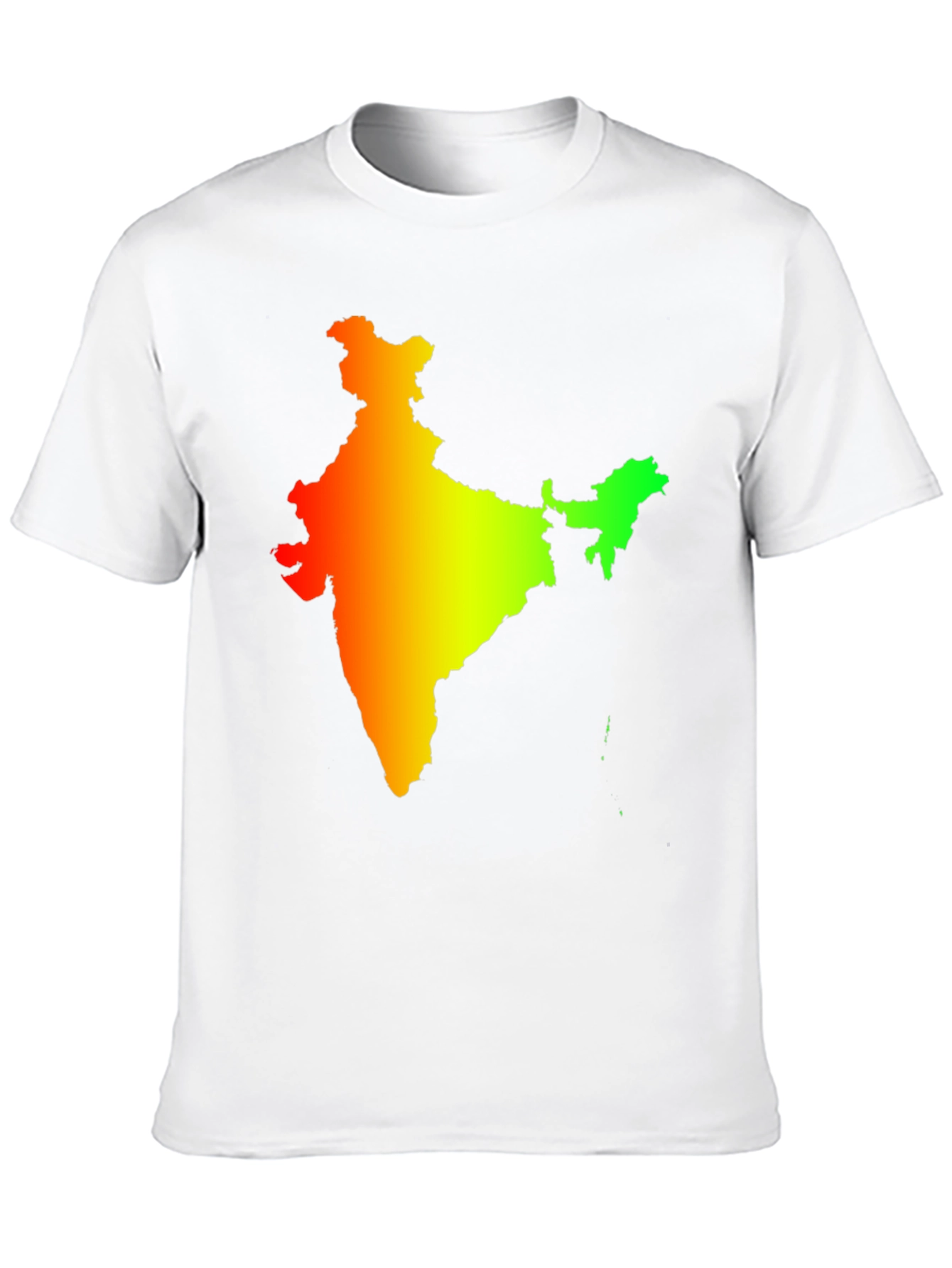 India Map Graphic Tee - Mens Black T-Shirt
