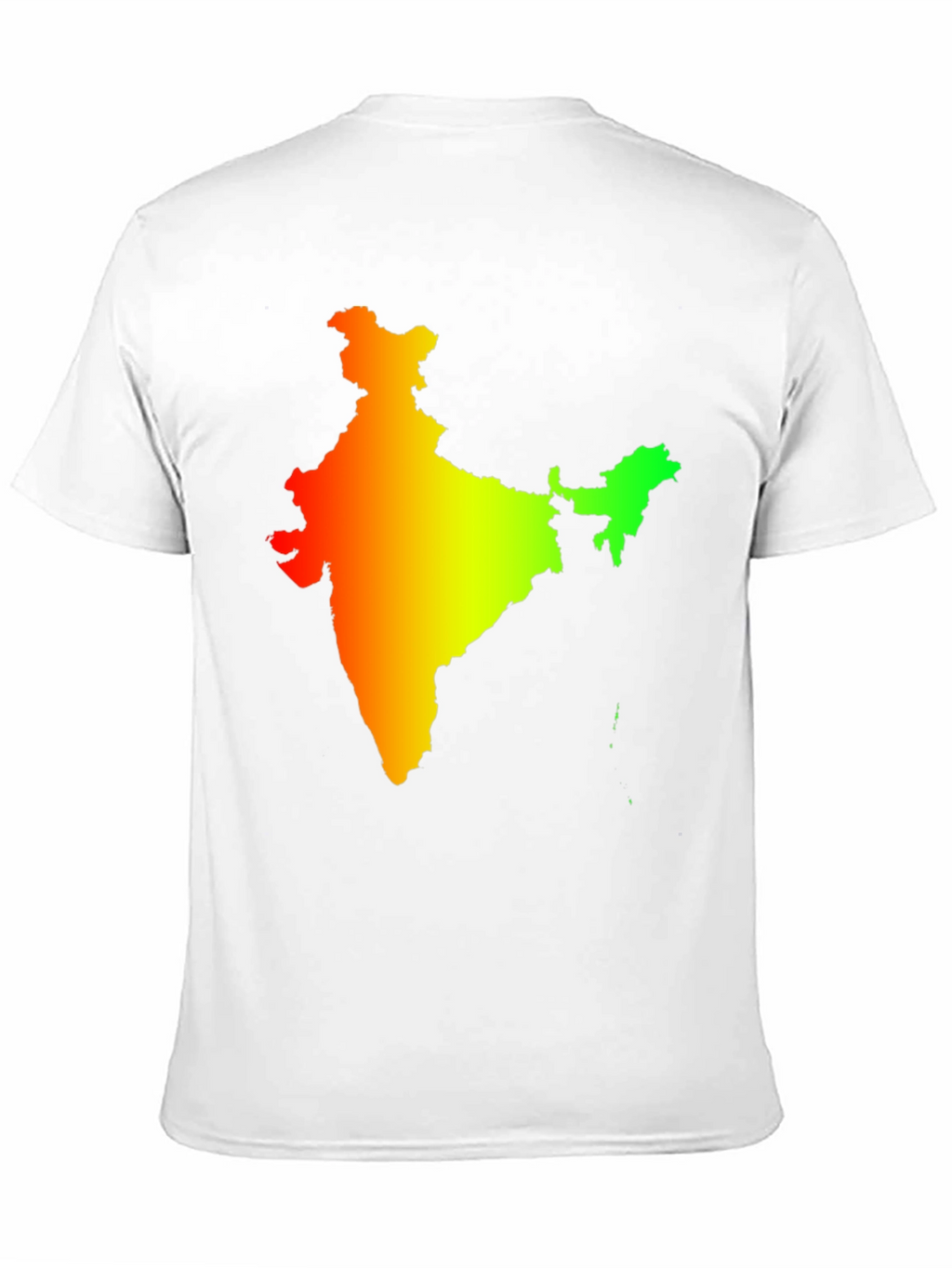 India Map Graphic Tee - Mens Black T-Shirt