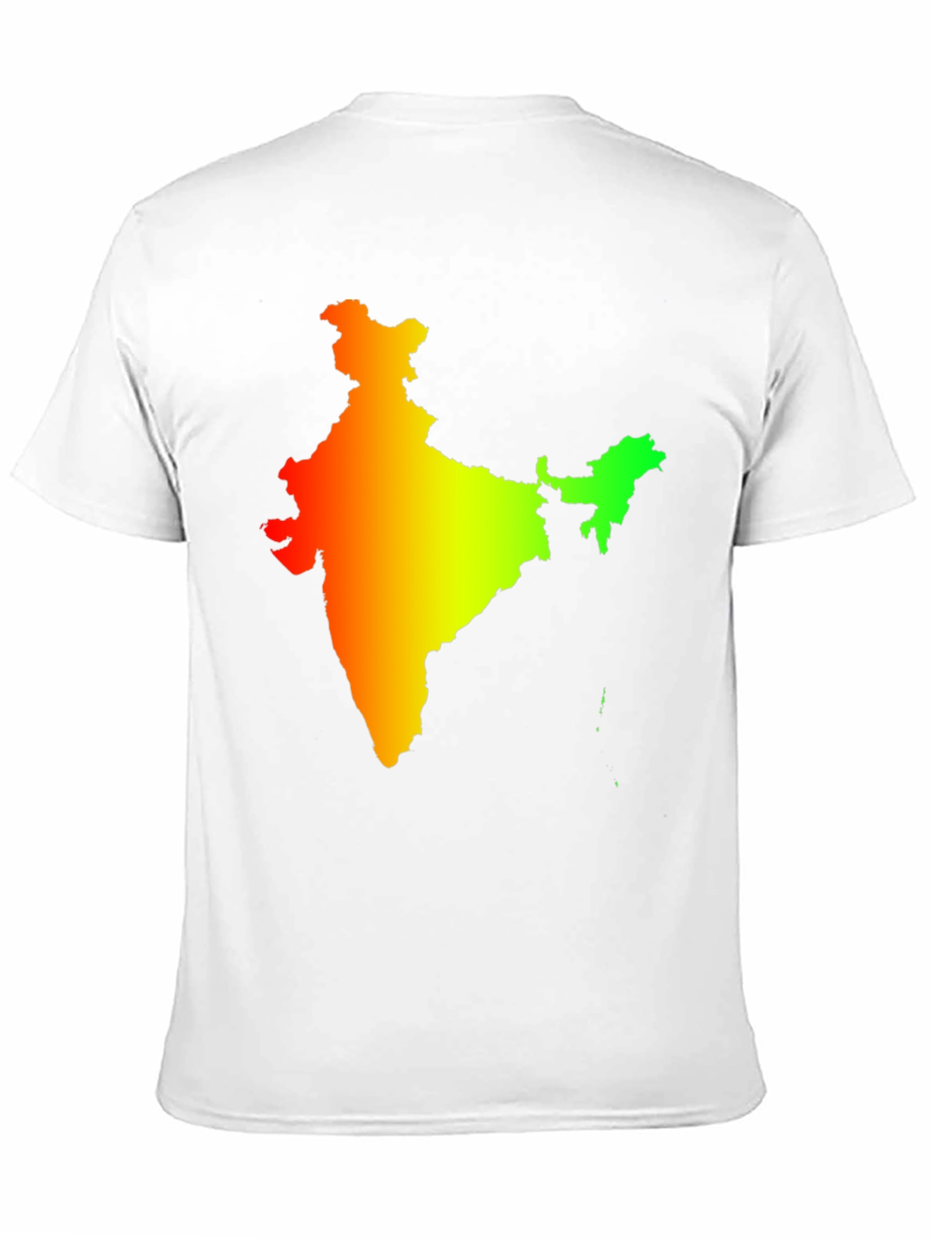 India Map Graphic Tee - Mens Black T-Shirt
