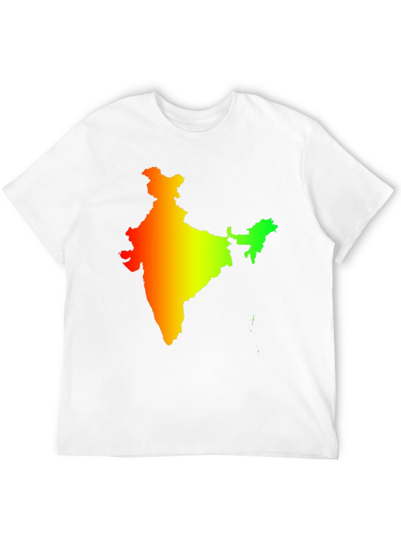 India Map Graphic Tee - Mens Black T-Shirt