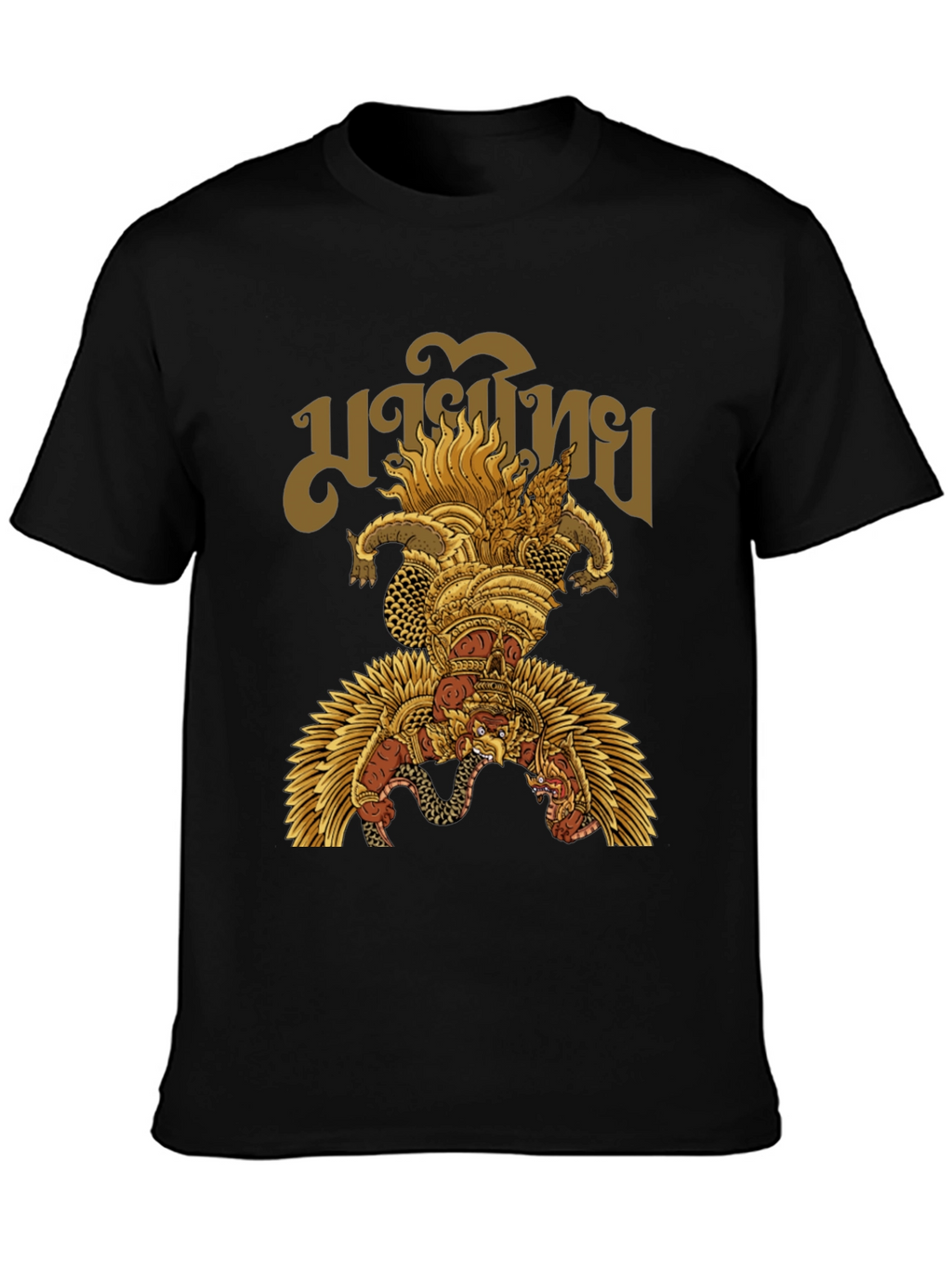Garuda Thai Graphic T-Shirt - Mens Black Tee