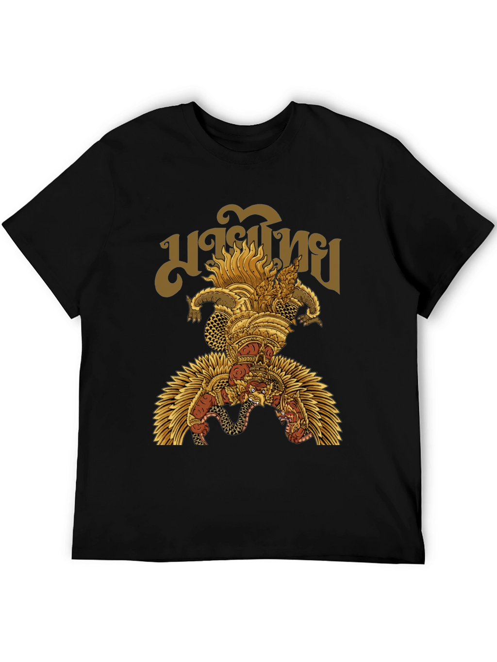 Garuda Thai Graphic T-Shirt - Mens Black Tee