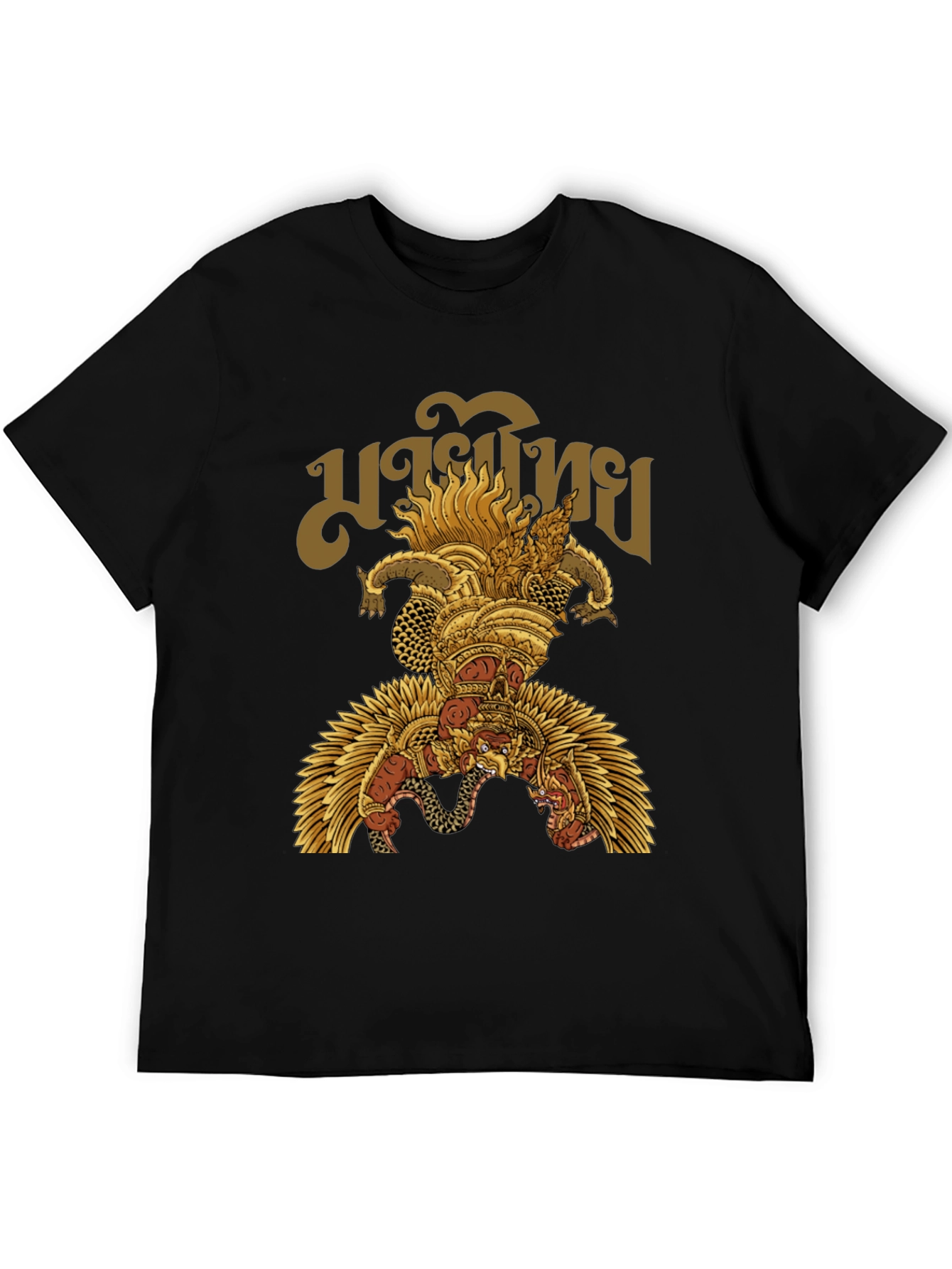Garuda Thai Graphic T-Shirt - Mens Black Tee