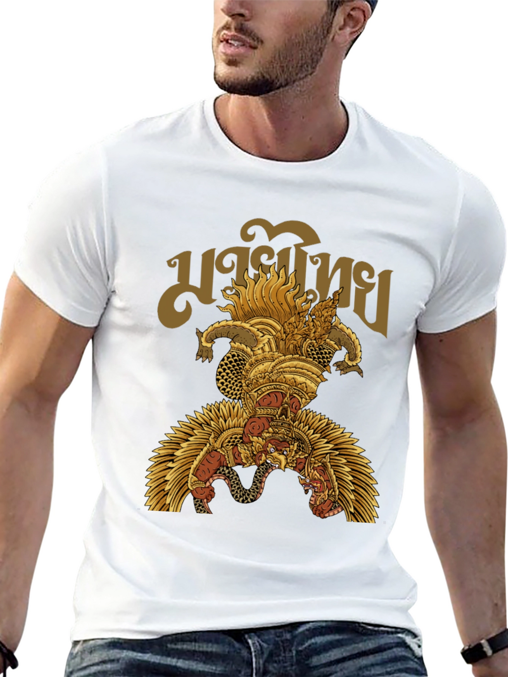 Garuda Thai Graphic T-Shirt - Mens Black Tee