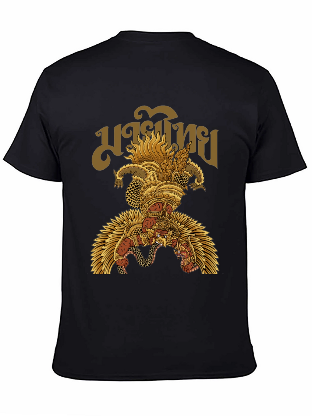 Garuda Thai Graphic T-Shirt - Mens Black Tee