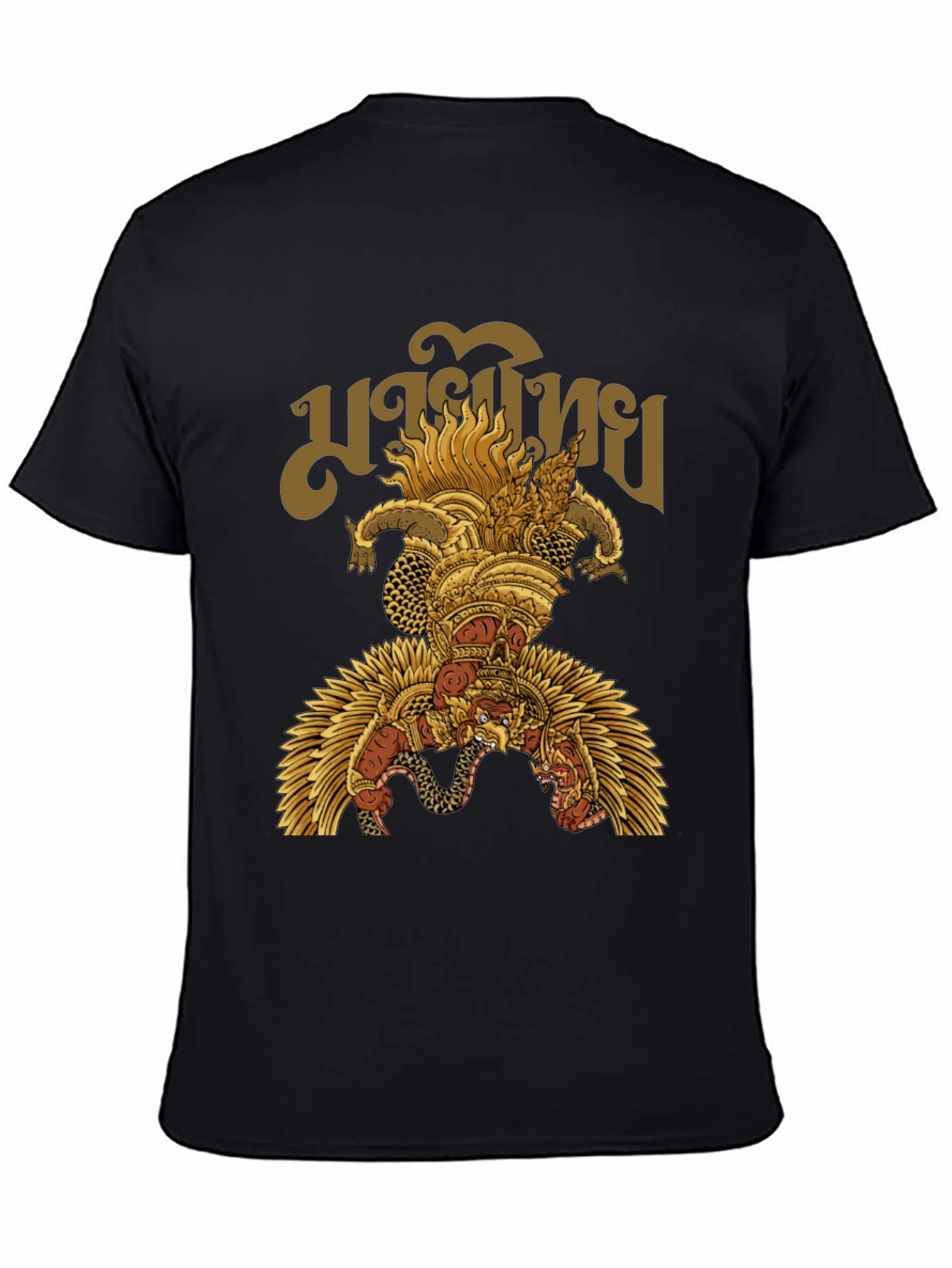 Garuda Thai Graphic T-Shirt - Mens Black Tee