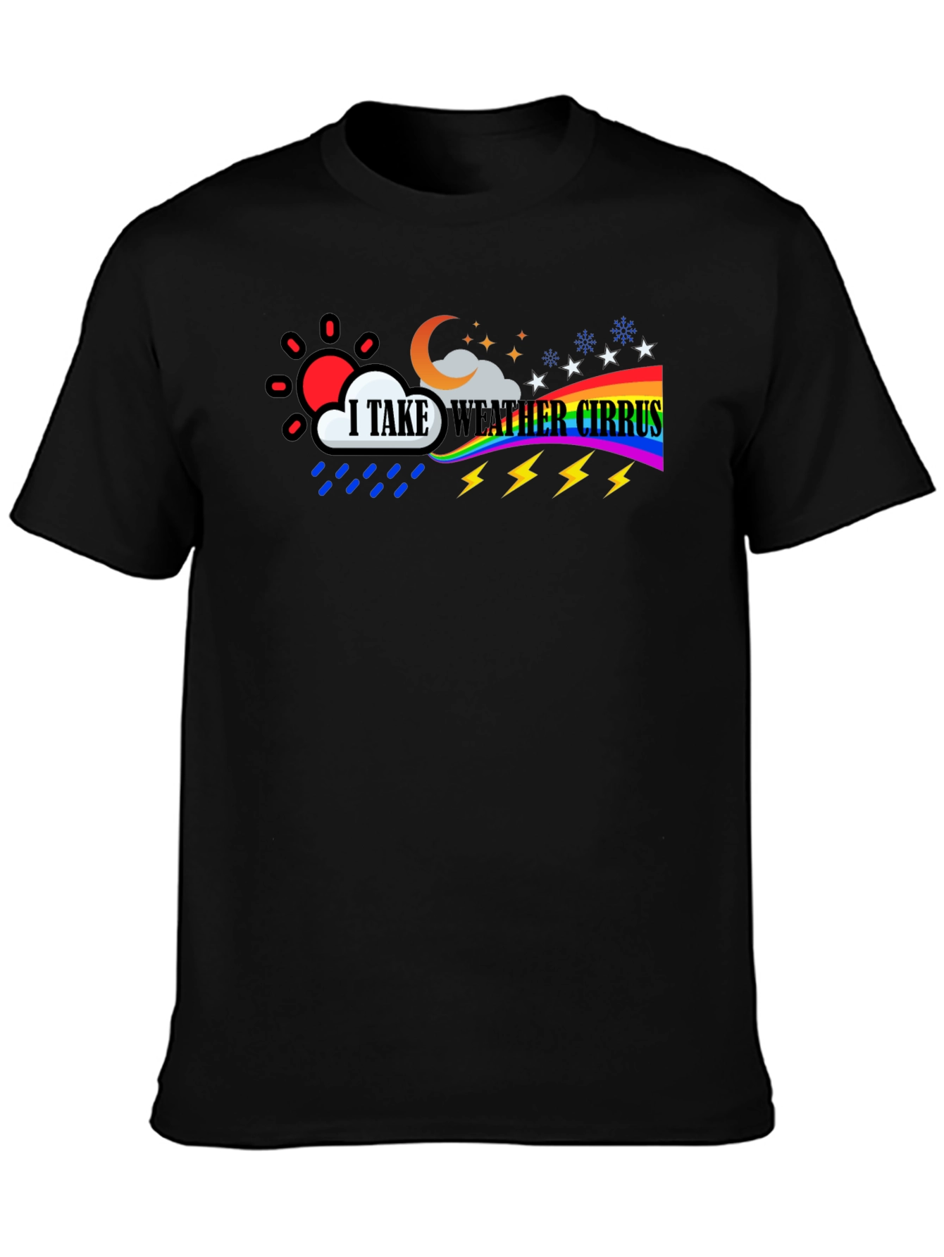 Weather Cirrus T-Shirt - Mens Black Tee
