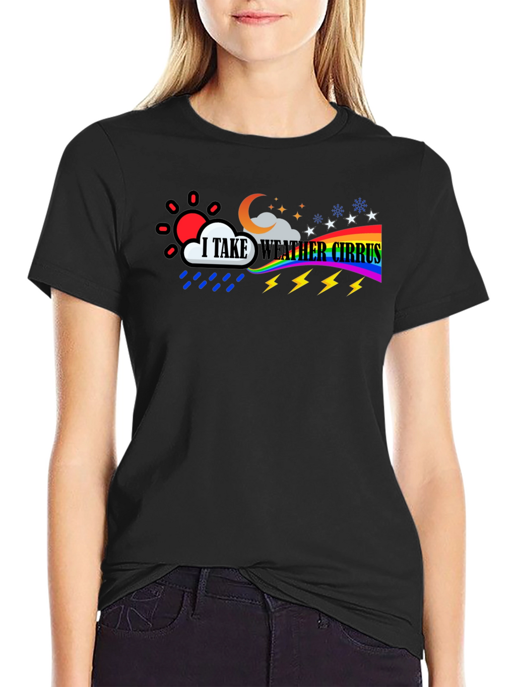 Weather Cirrus T-Shirt - Mens Black Tee