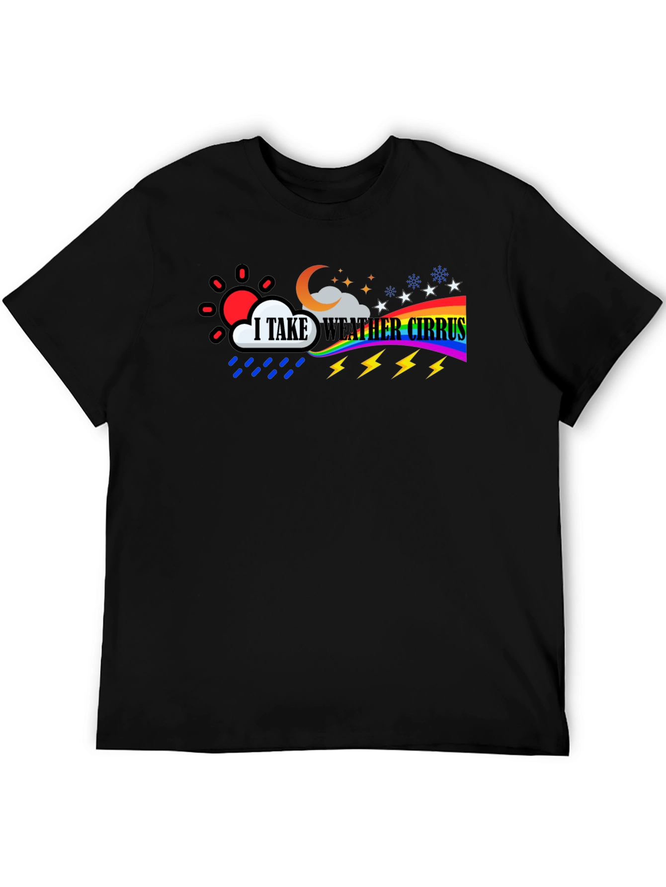 Weather Cirrus T-Shirt - Mens Black Tee