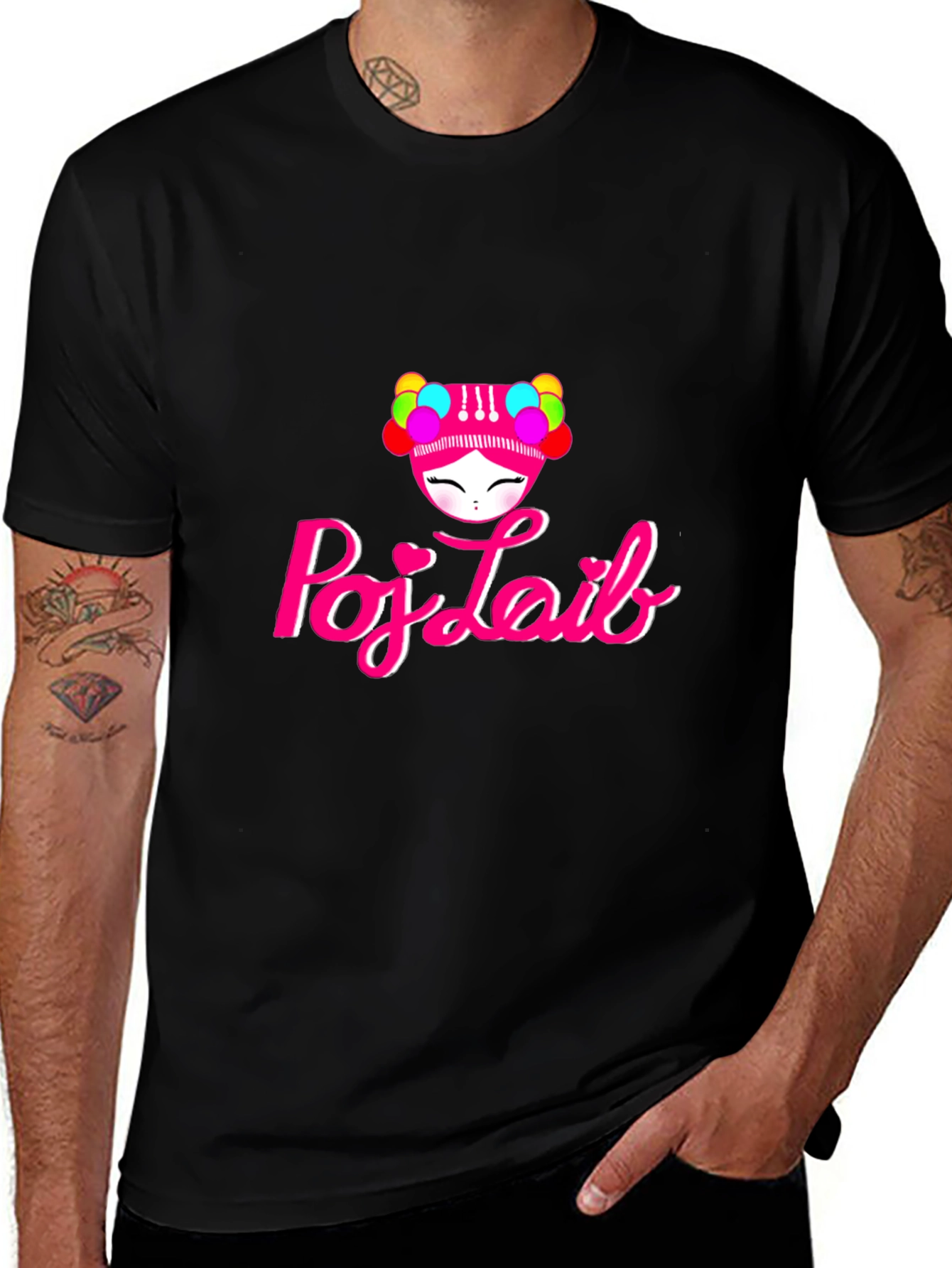 Poj Laib Graphic Tee - Unique Design