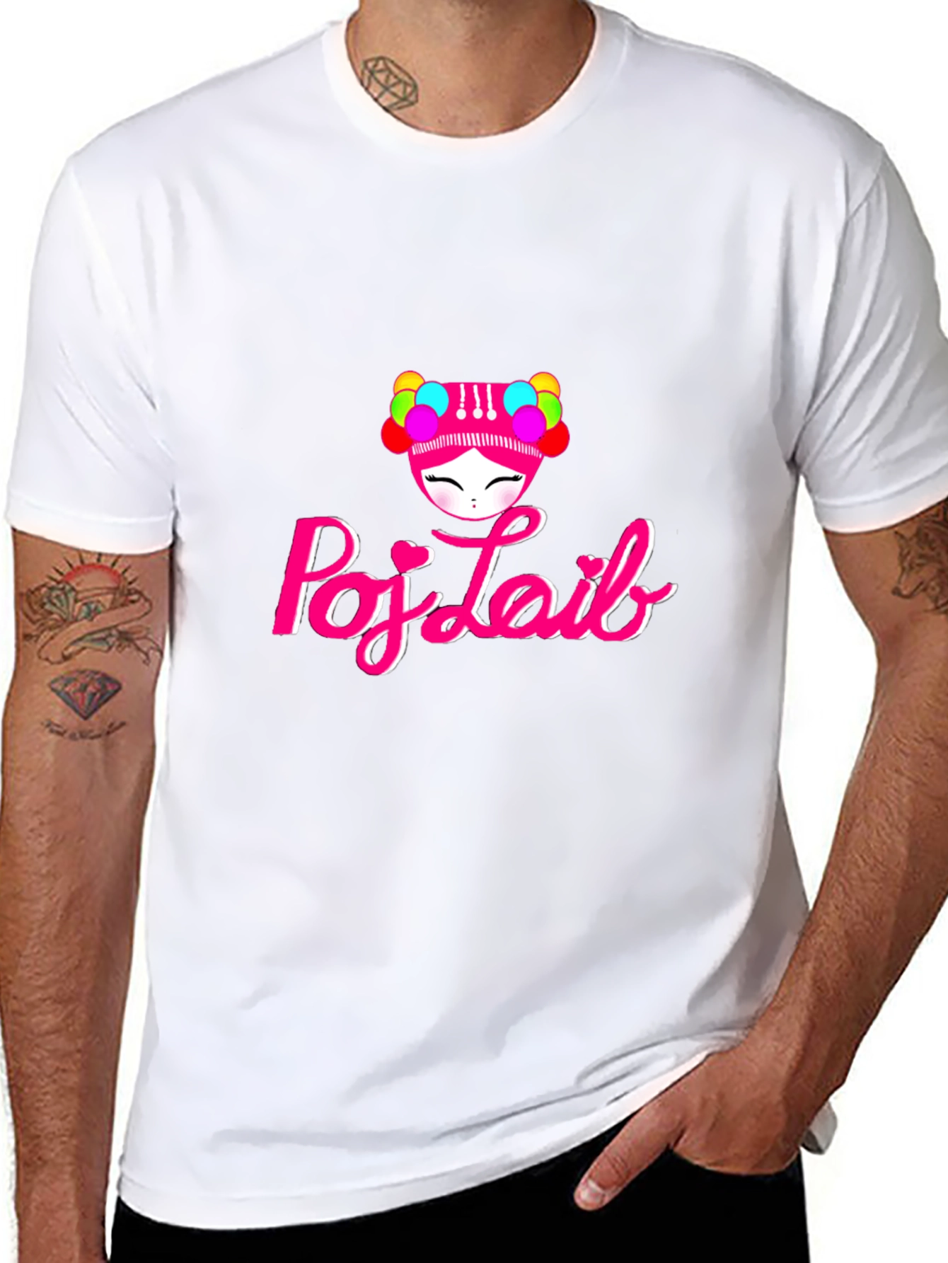 Poj Laib Graphic Tee - Unique Design