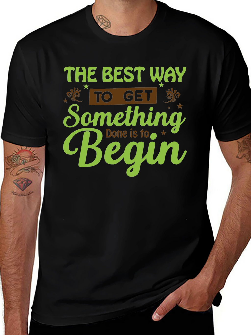 Motivational Graphic Tee - Begin!