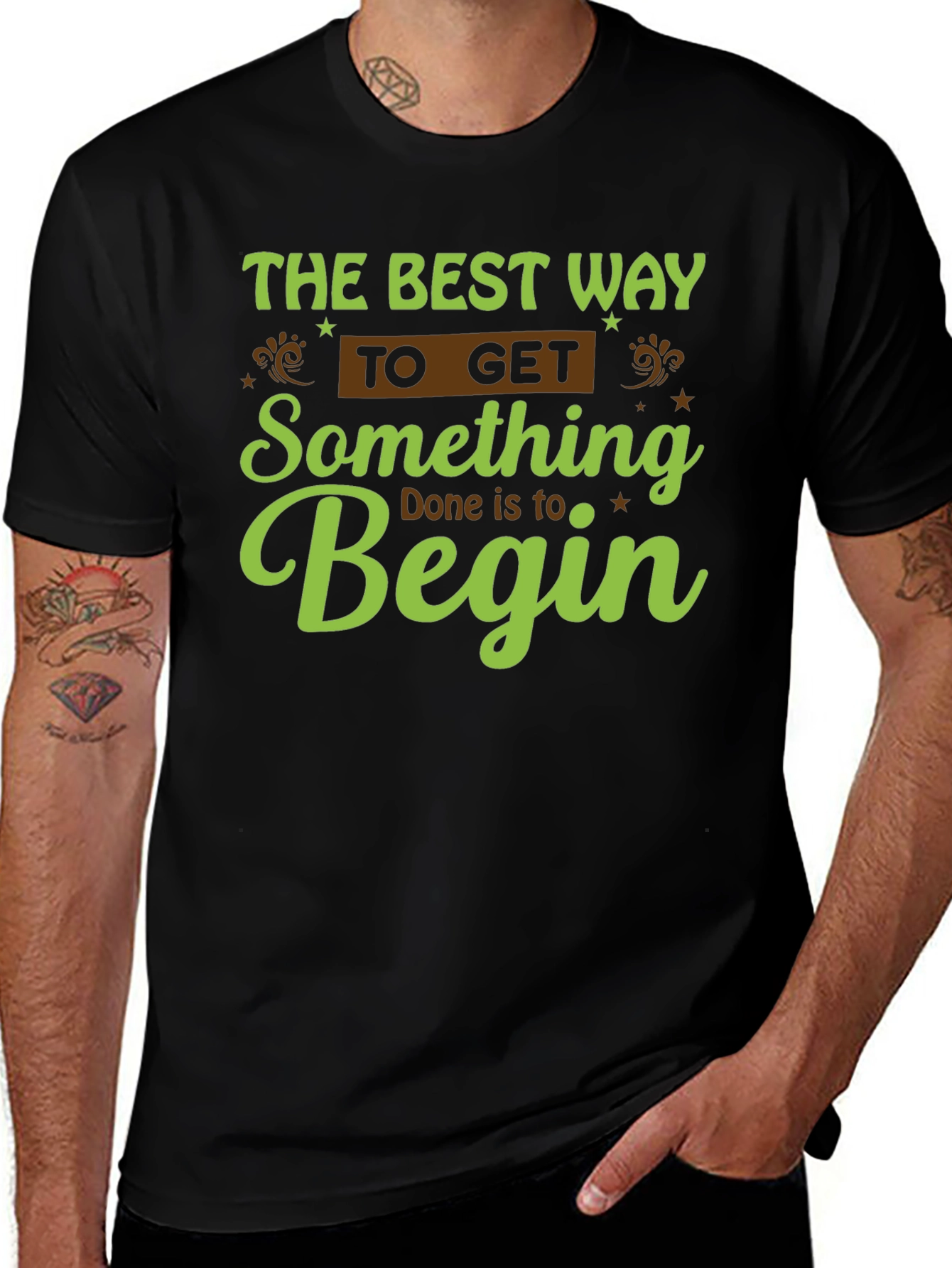 Motivational Graphic Tee - Begin!
