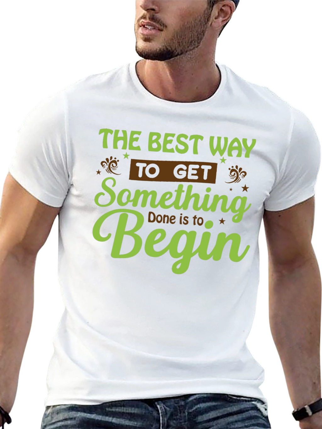 Motivational Graphic Tee - Begin!