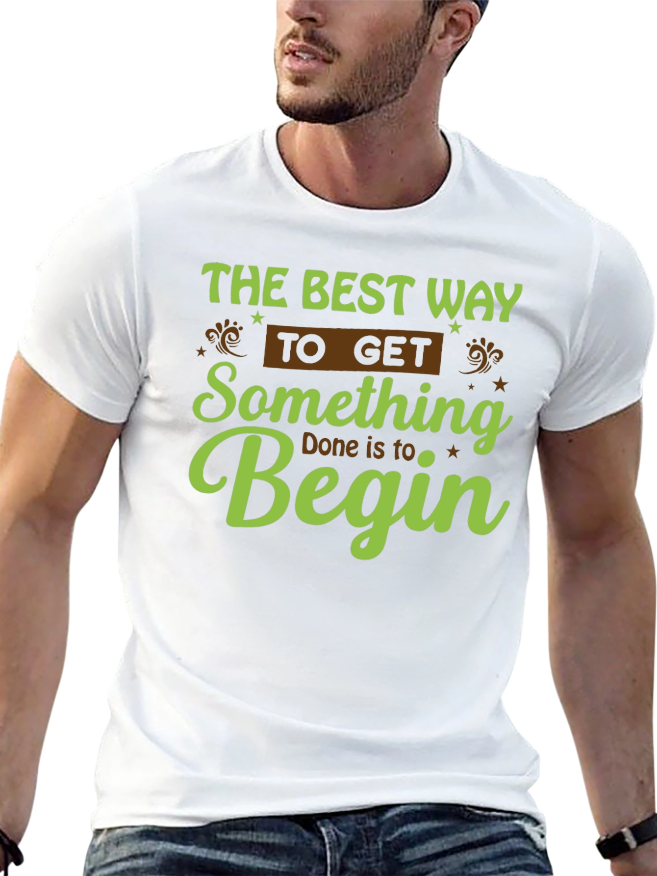 Motivational Graphic Tee - Begin!