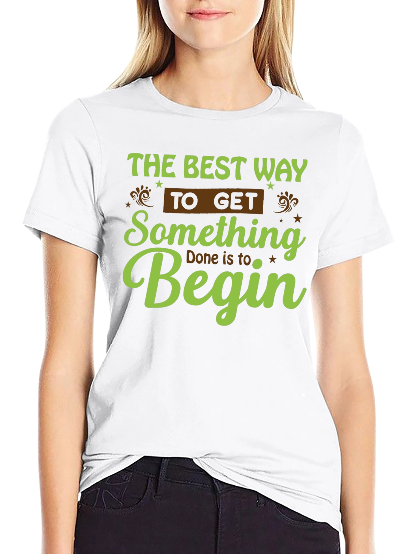 Motivational Graphic Tee - Begin!