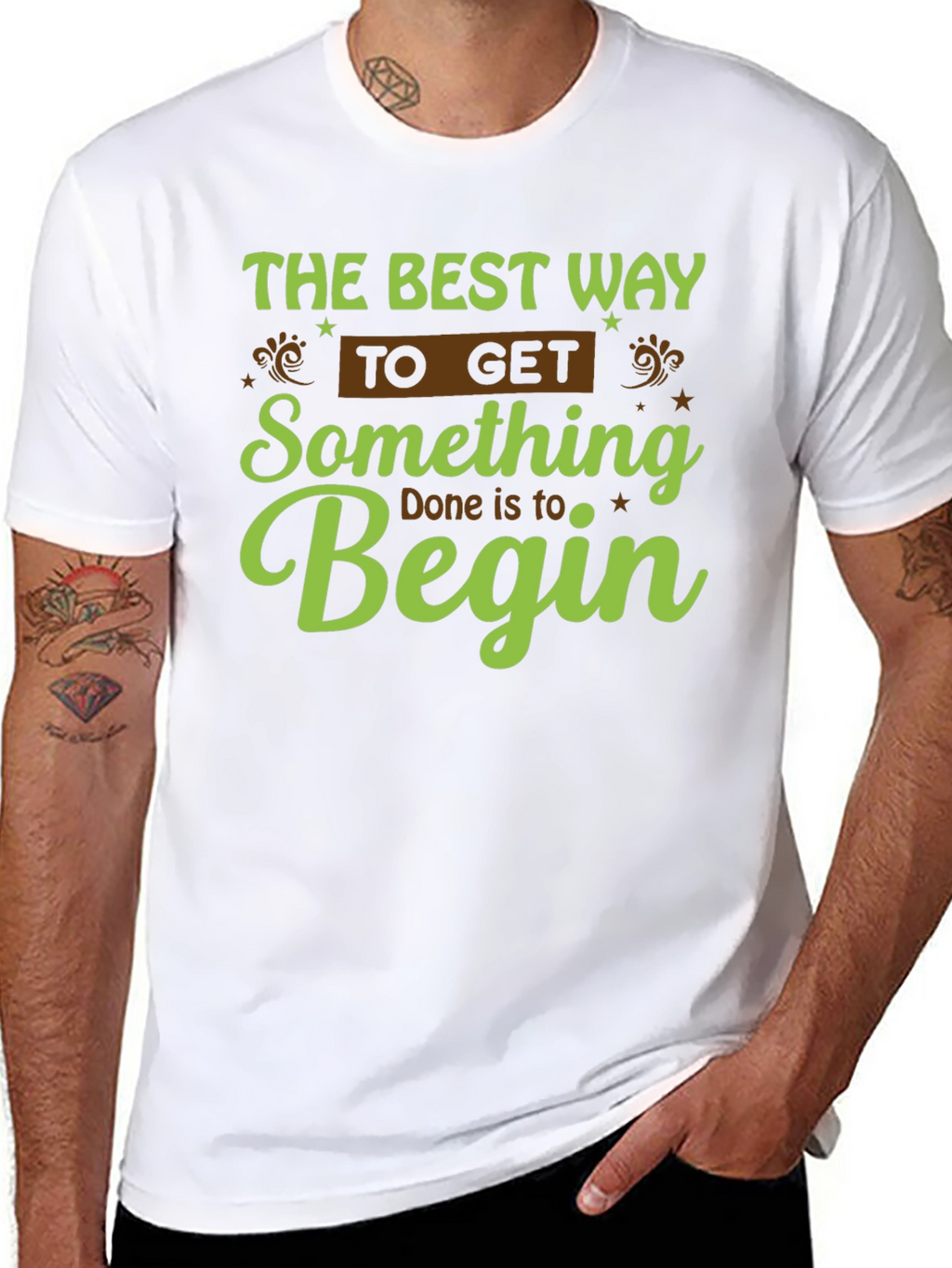Motivational Graphic Tee - Begin!