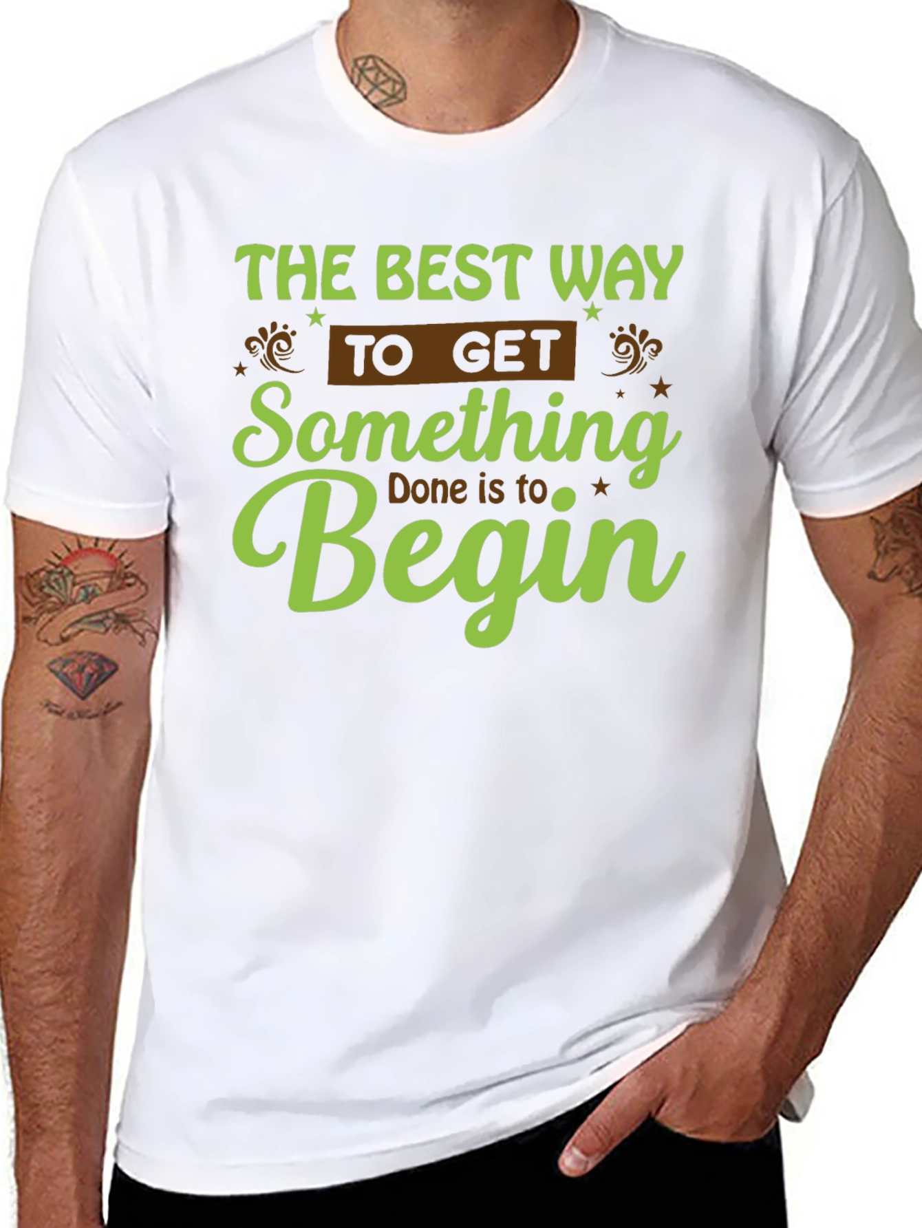 Motivational Graphic Tee - Begin!