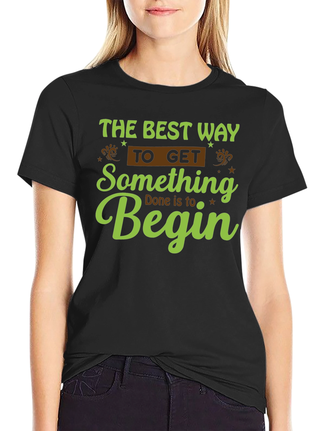 Motivational Graphic Tee - Begin!