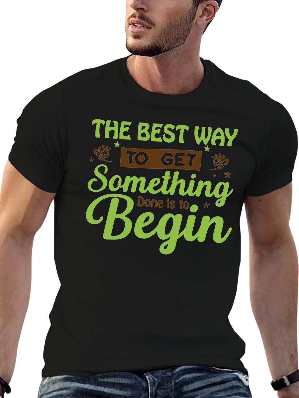 Motivational Graphic Tee - Begin!