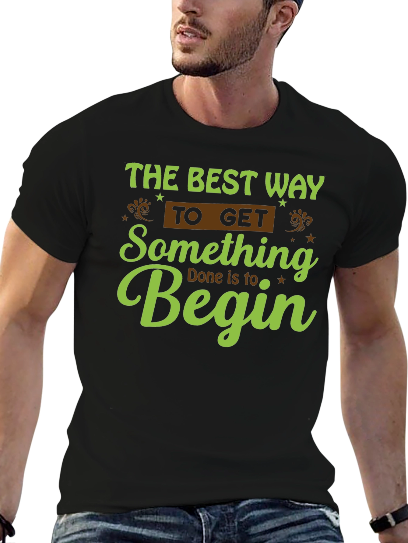 Motivational Graphic Tee - Begin!