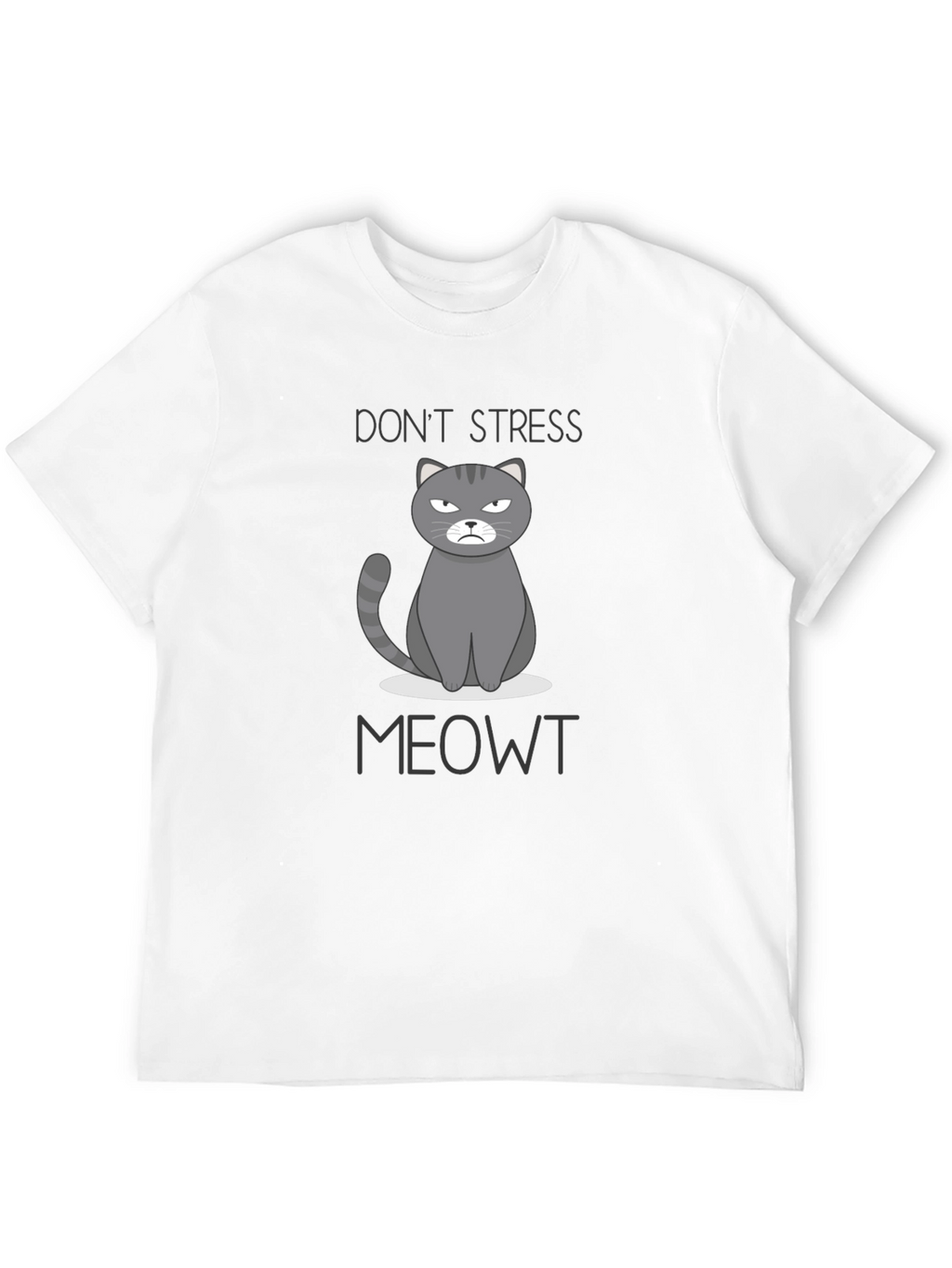 Dont Stress Meowt Funny Cat Graphic T-Shirt