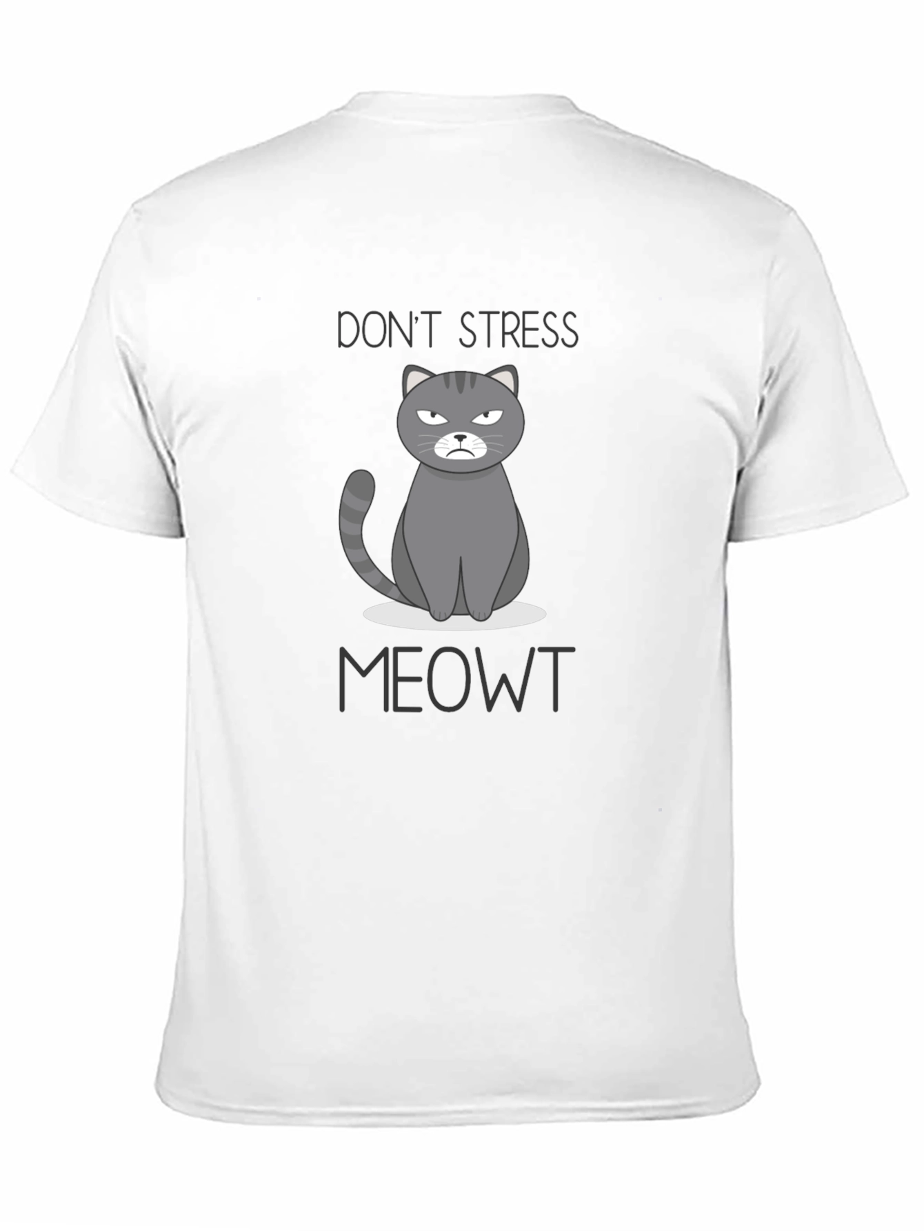 Dont Stress Meowt Funny Cat Graphic T-Shirt