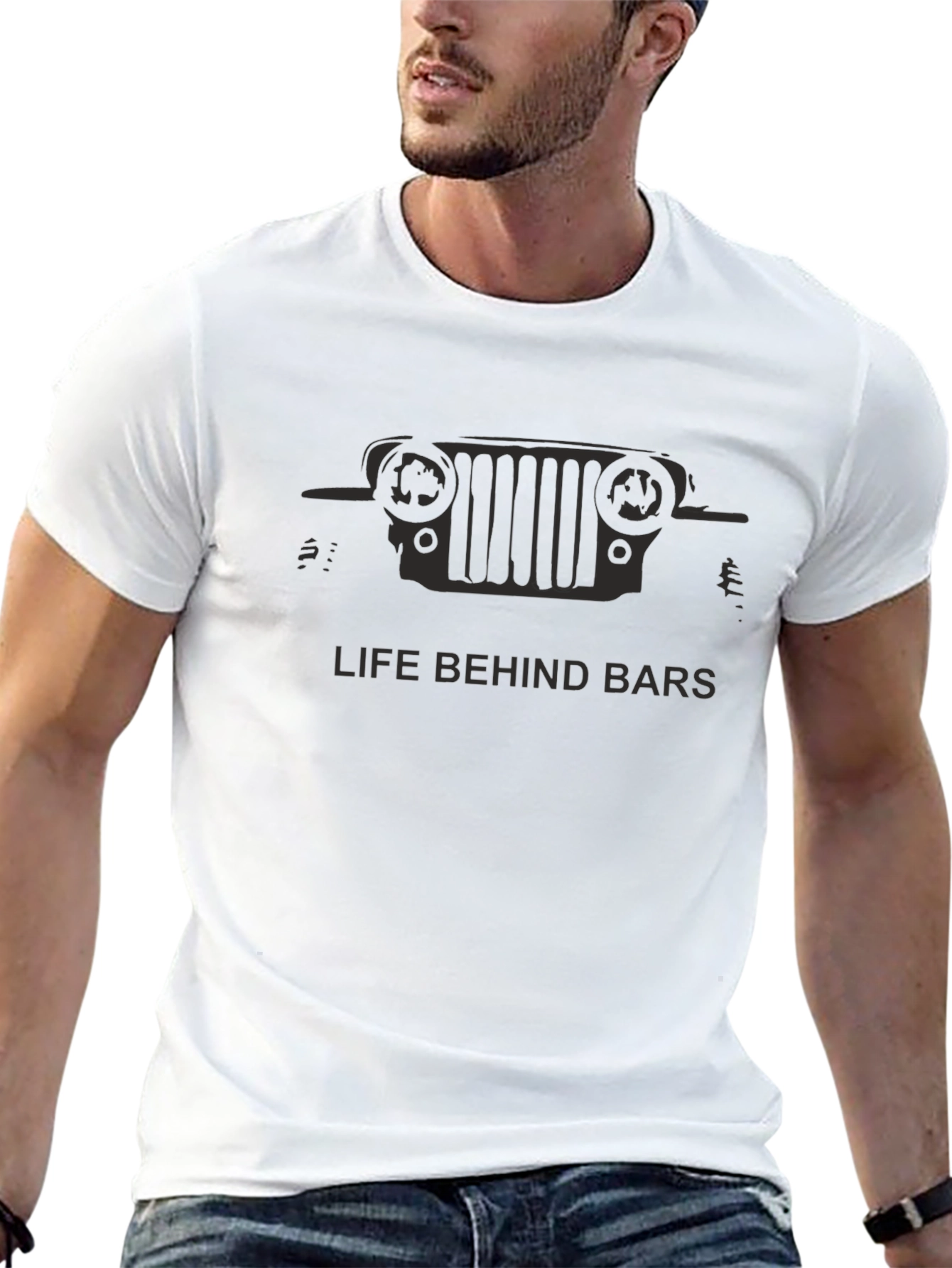Life Behind Bars Jeep Graphic T-Shirt