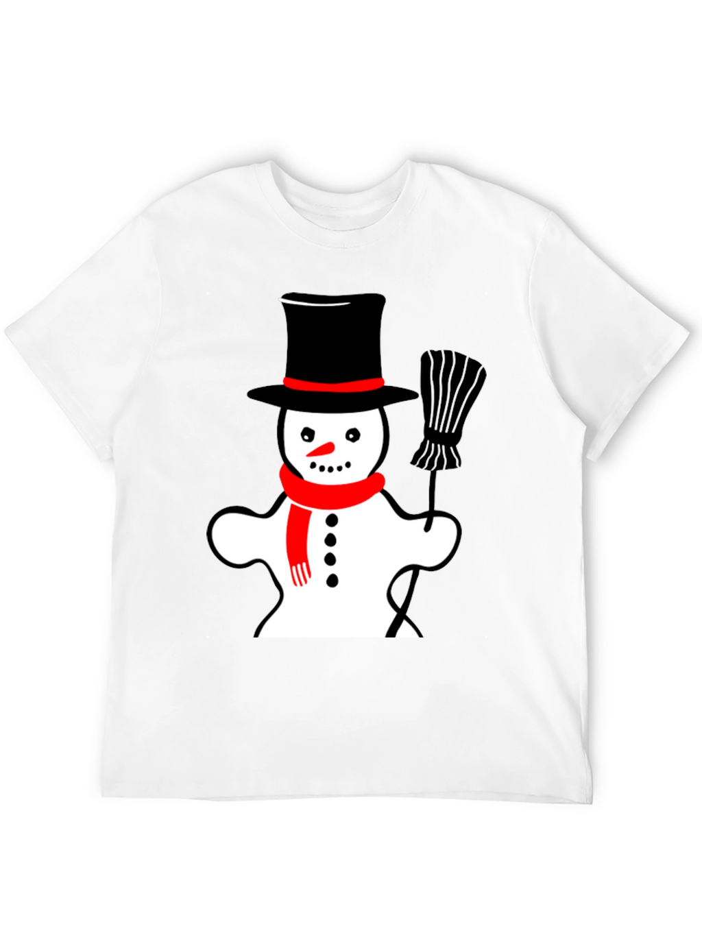 Snowman Graphic Tee - Festive Holiday Style