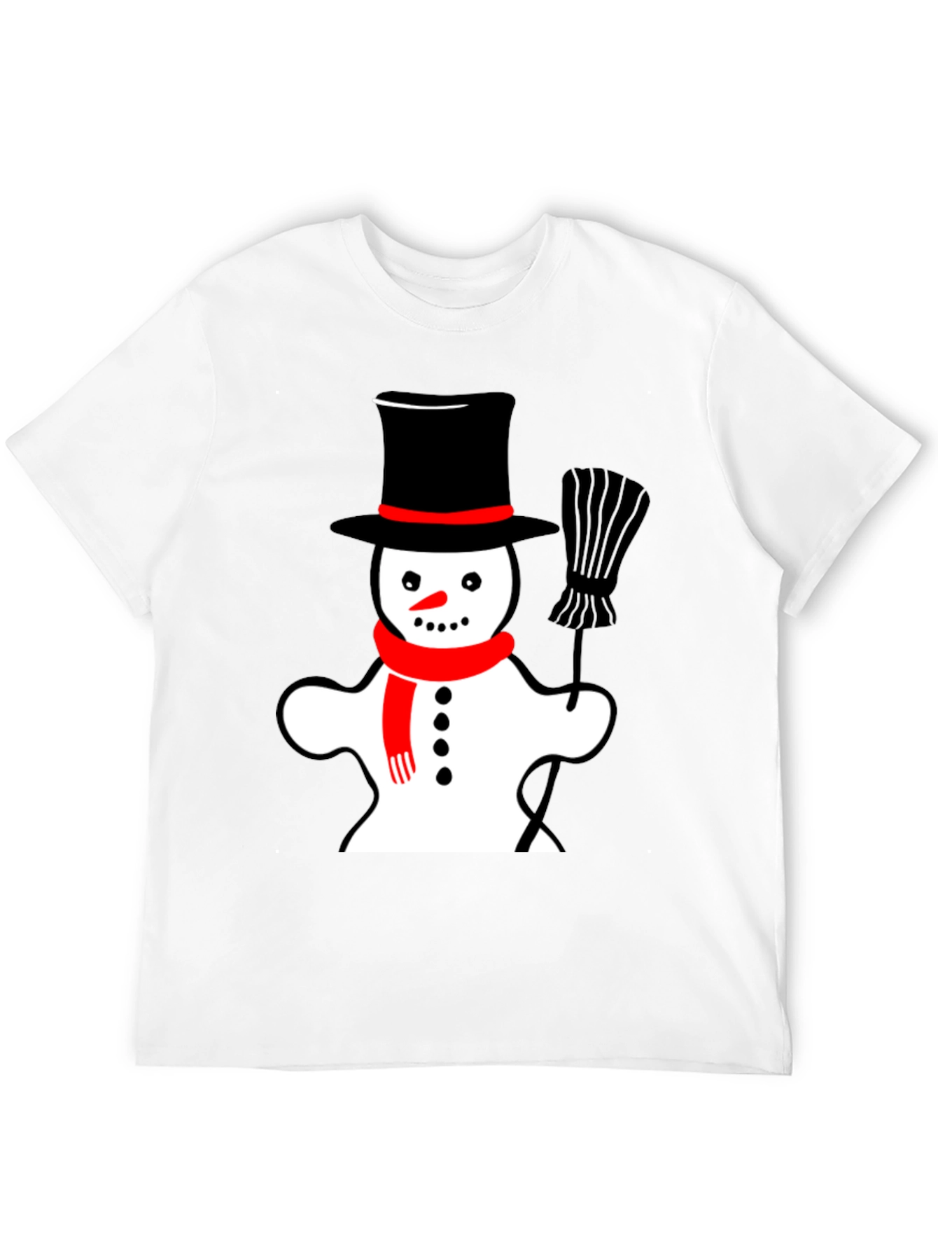 Snowman Graphic Tee - Festive Holiday Style