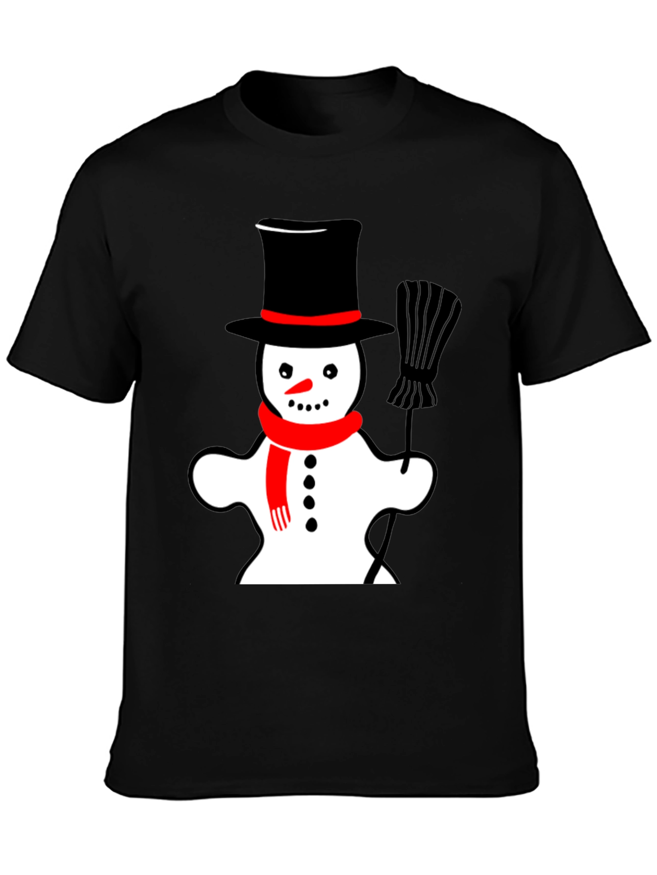 Snowman Graphic Tee - Festive Holiday Style