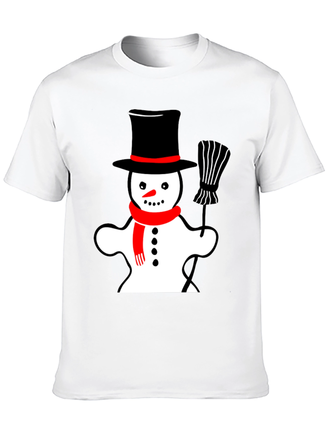 Snowman Graphic Tee - Festive Holiday Style