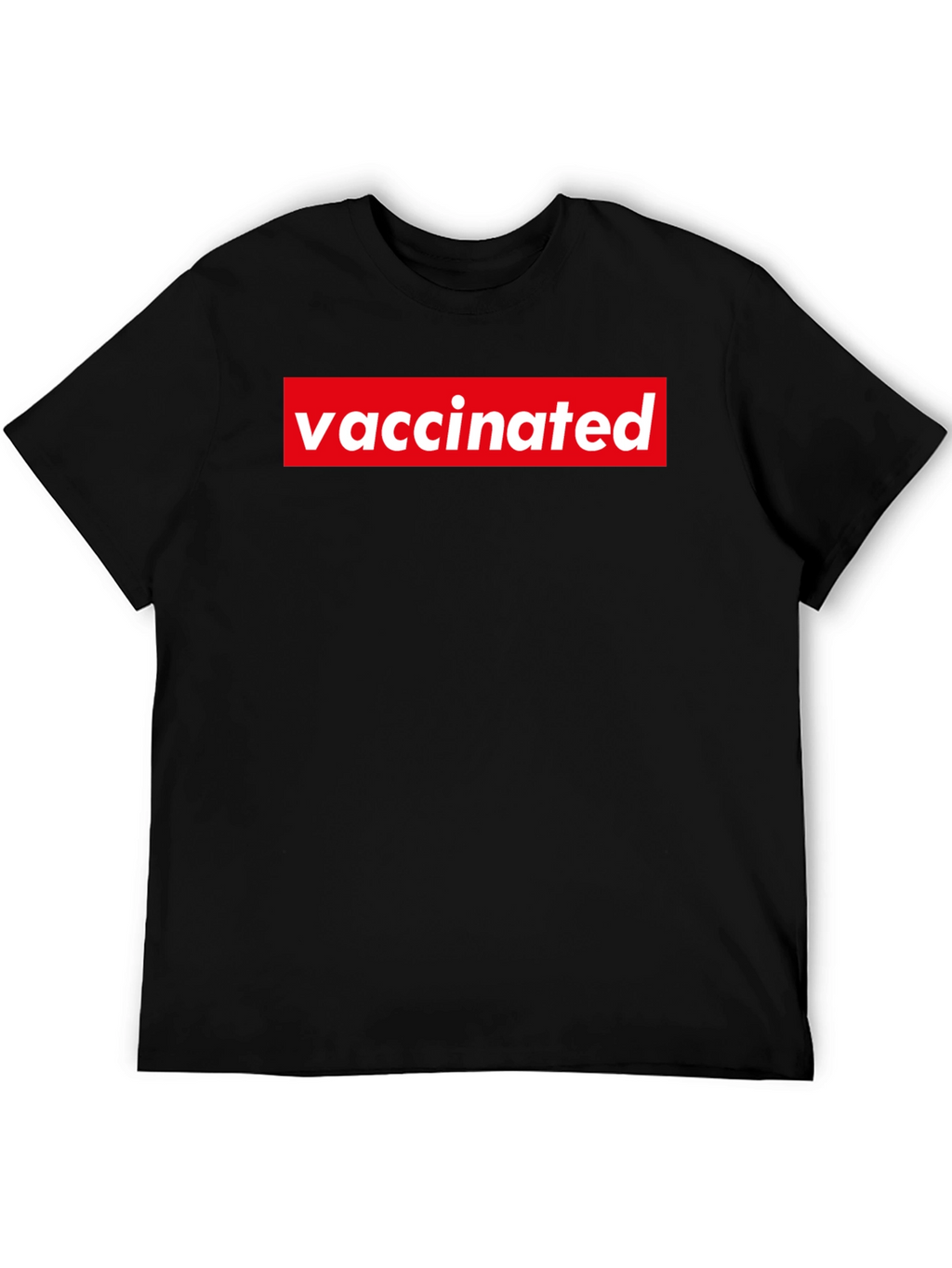 Vaccinated Graphic Tee - Black