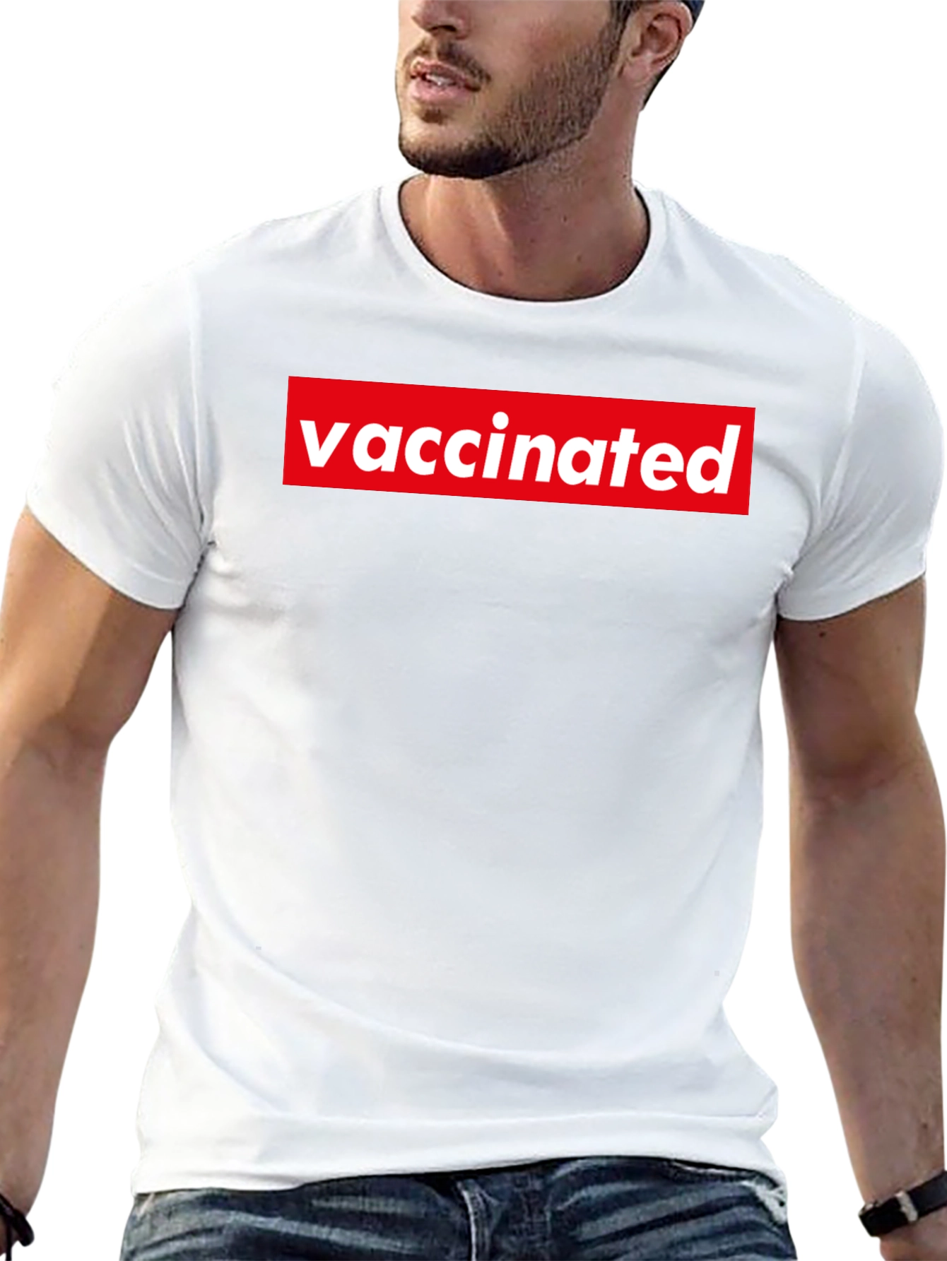 Vaccinated Graphic Tee - Black