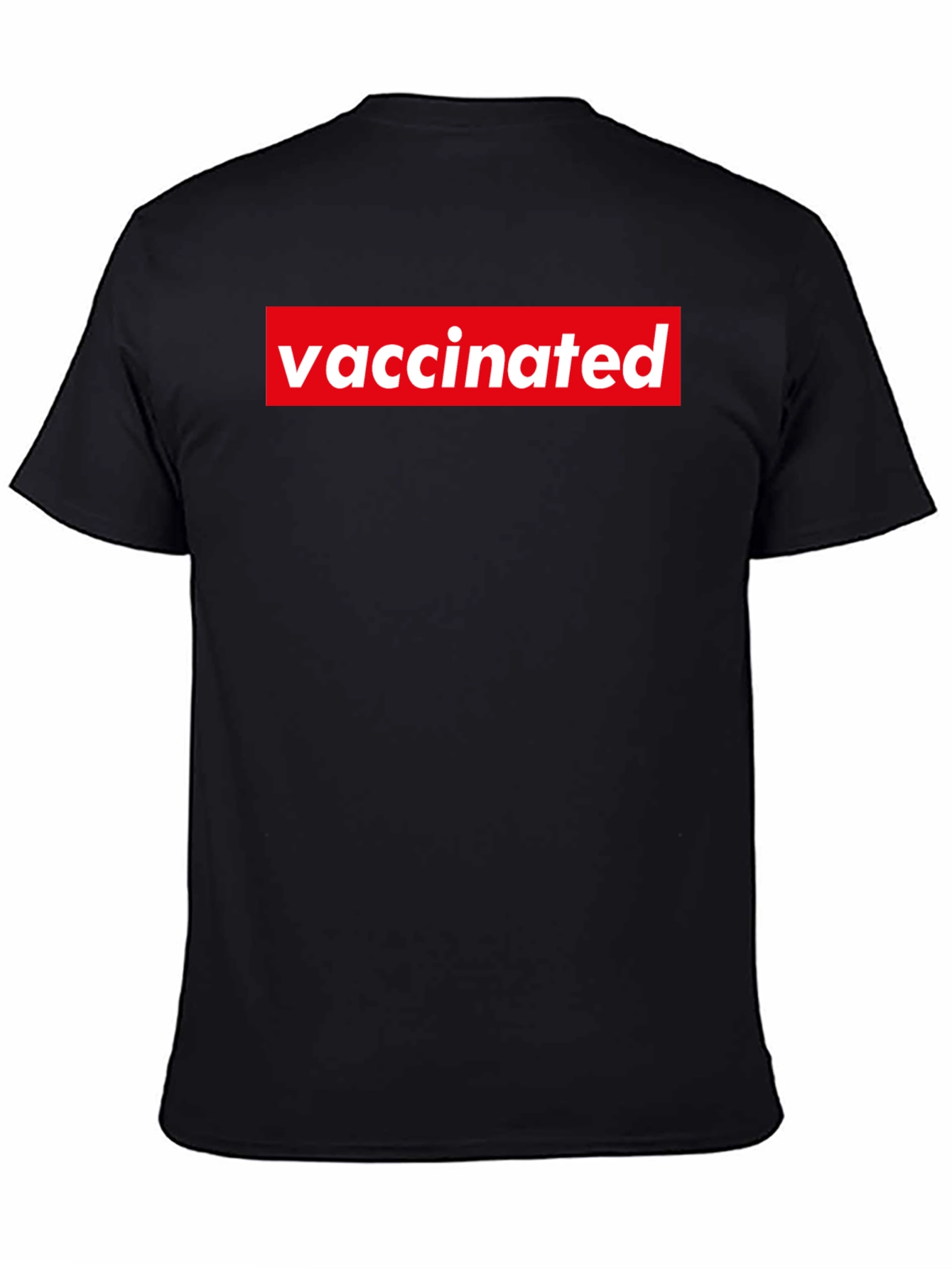 Vaccinated Graphic Tee - Black