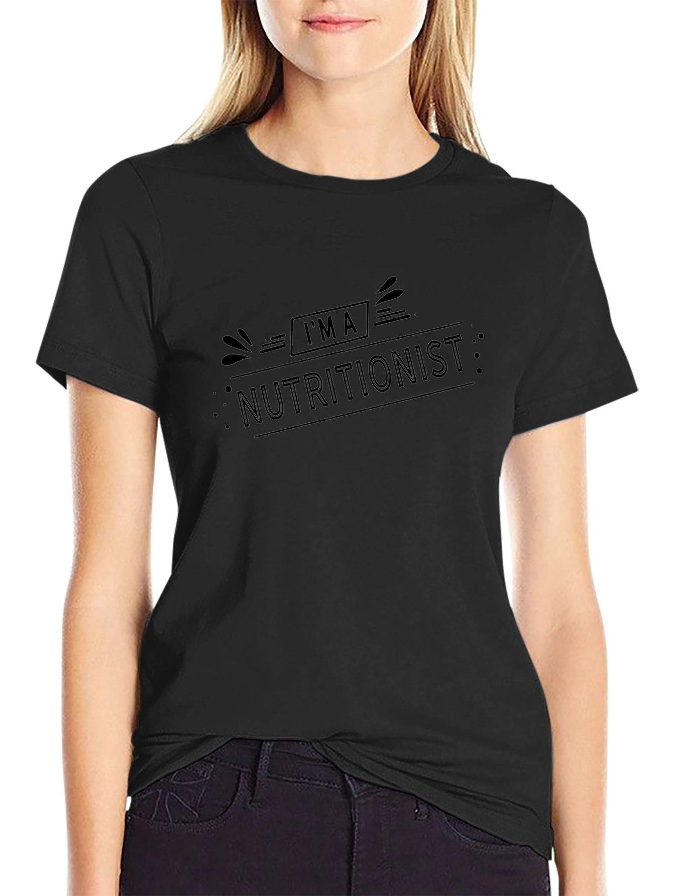 Im a Nutritionist Black T-Shirt