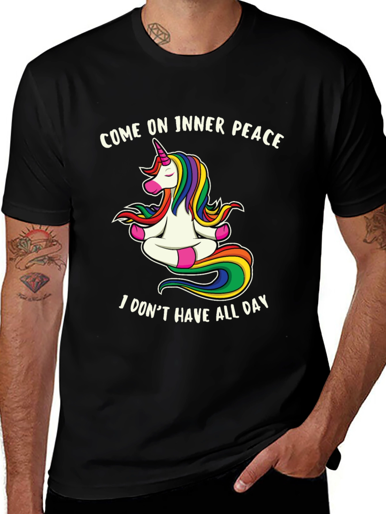Unicorn Meditation T-Shirt - Inner Peace Now!