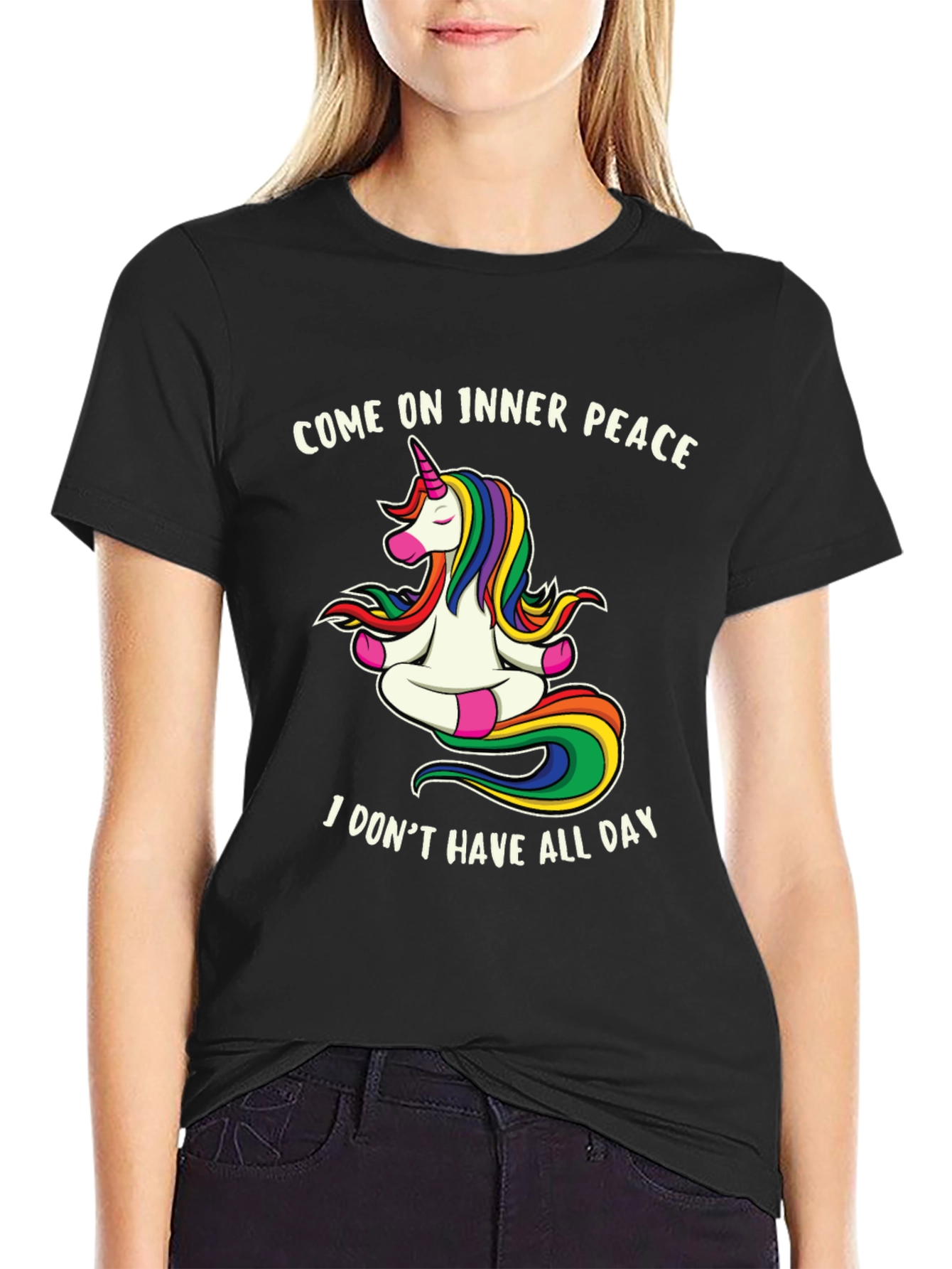 Unicorn Meditation T-Shirt - Inner Peace Now!