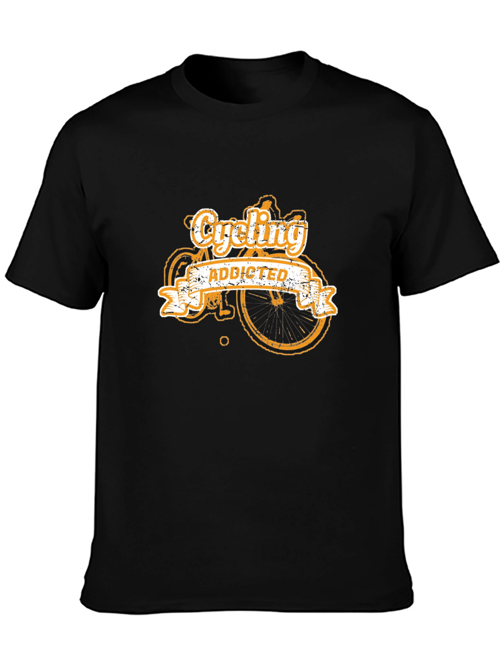 Cycling Addicted T-Shirt - Black