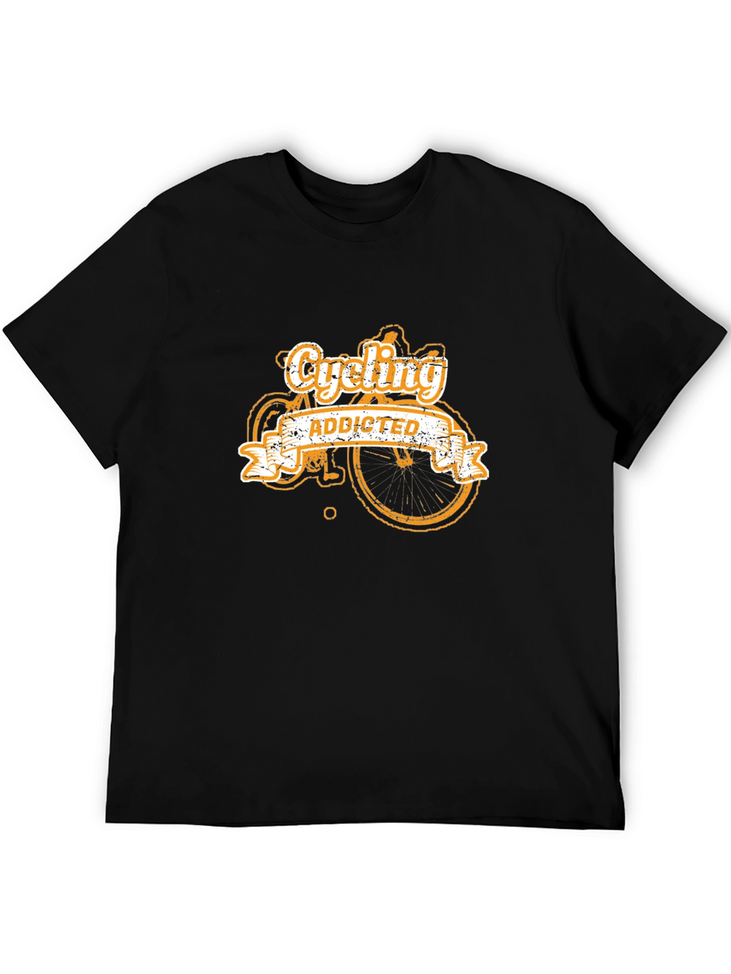 Cycling Addicted T-Shirt - Black
