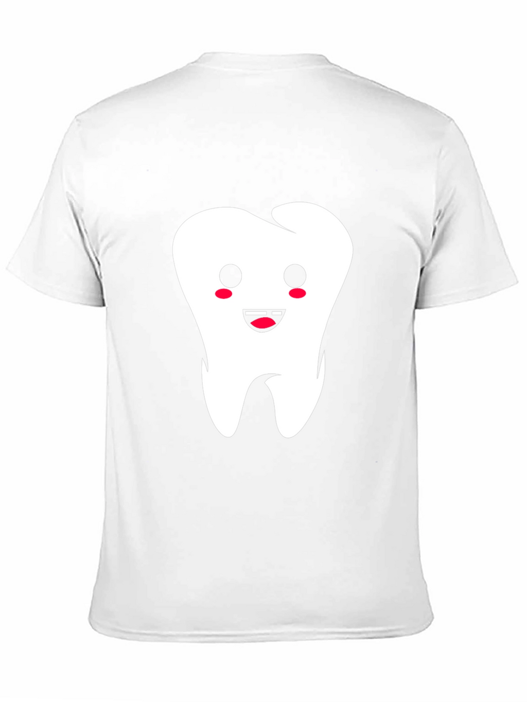 Cute Tooth Graphic Black T-Shirt