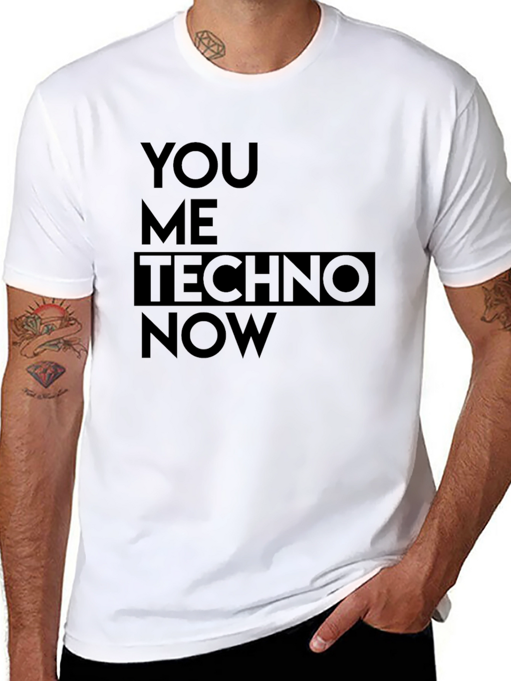 You Me Techno Now Graphic Tee