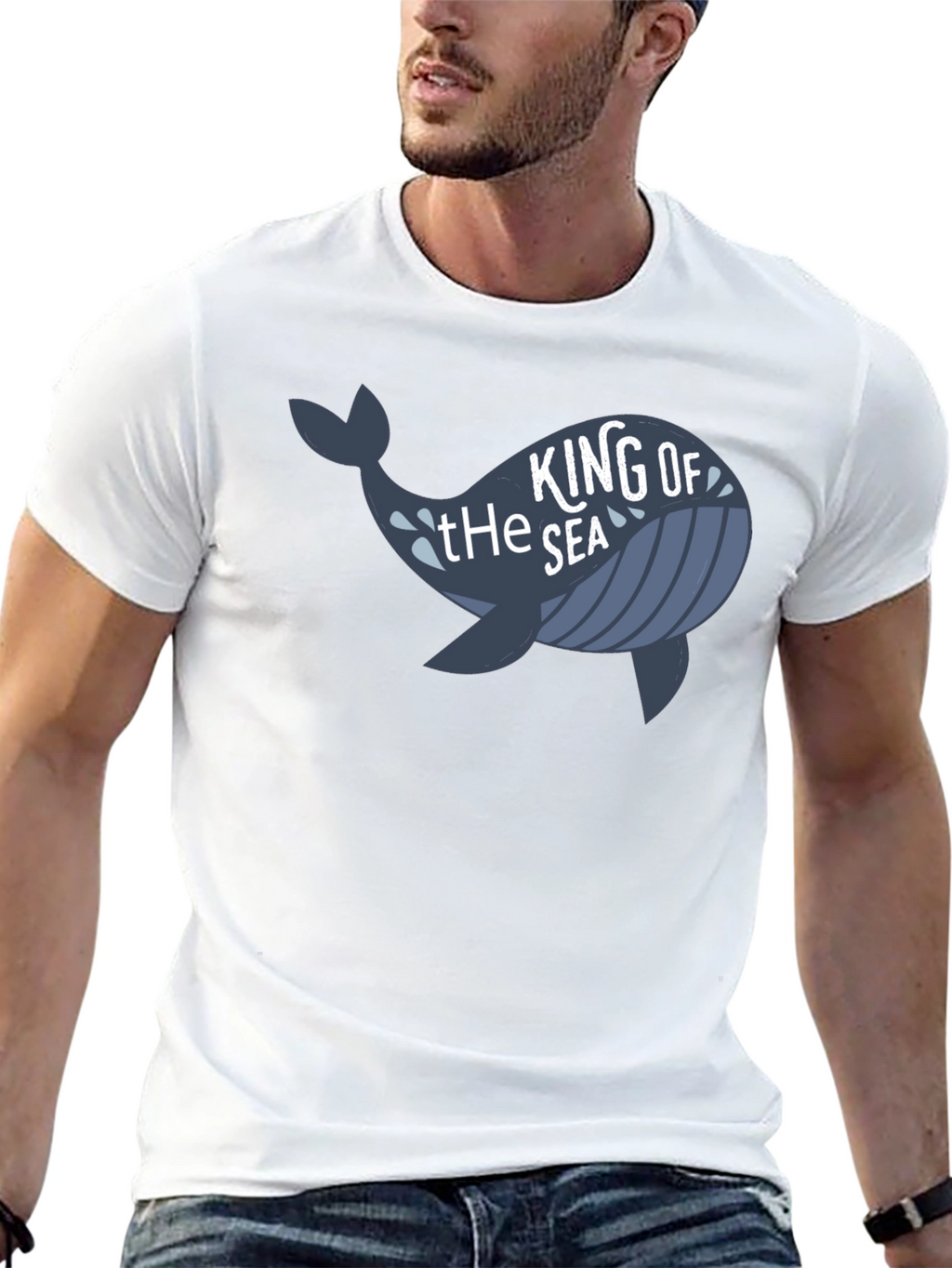 King of the Sea Whale Graphic T-Shirt