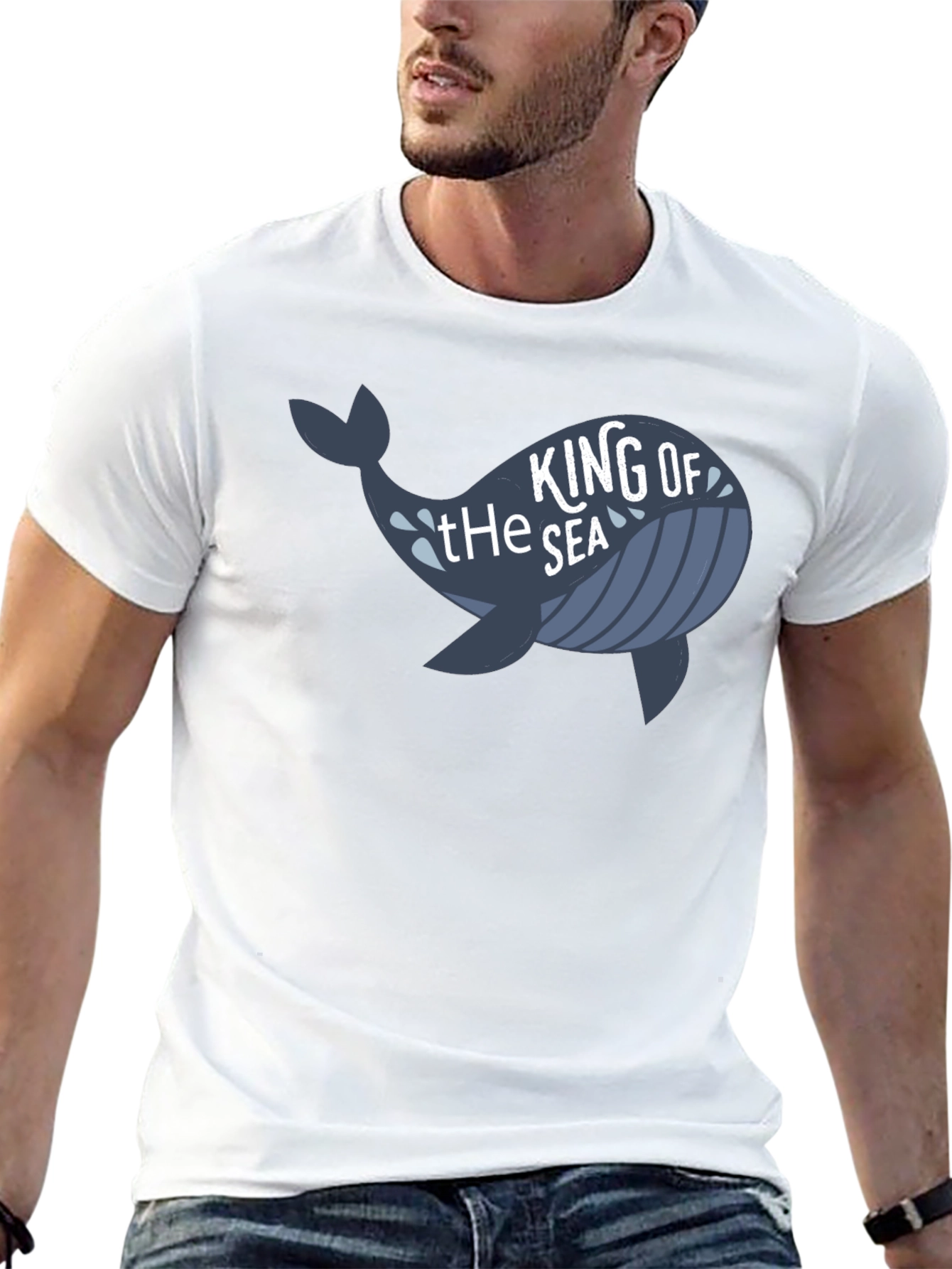 King of the Sea Whale Graphic T-Shirt